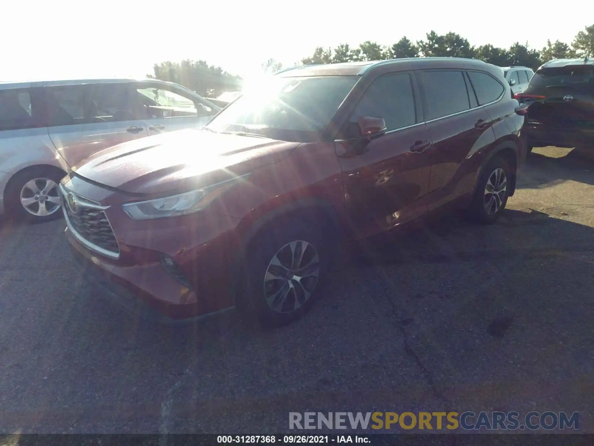 2 Photograph of a damaged car 5TDHZRBH1LS051928 TOYOTA HIGHLANDER 2020