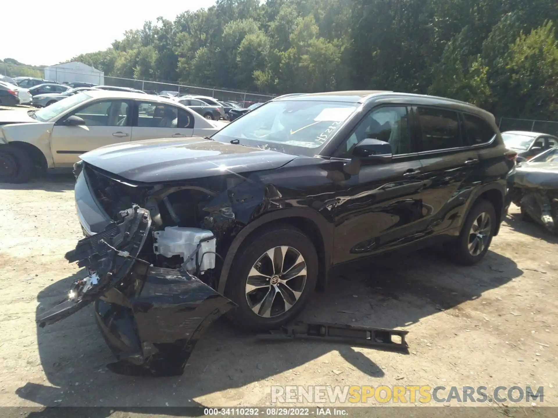 2 Photograph of a damaged car 5TDHZRBH1LS508866 TOYOTA HIGHLANDER 2020