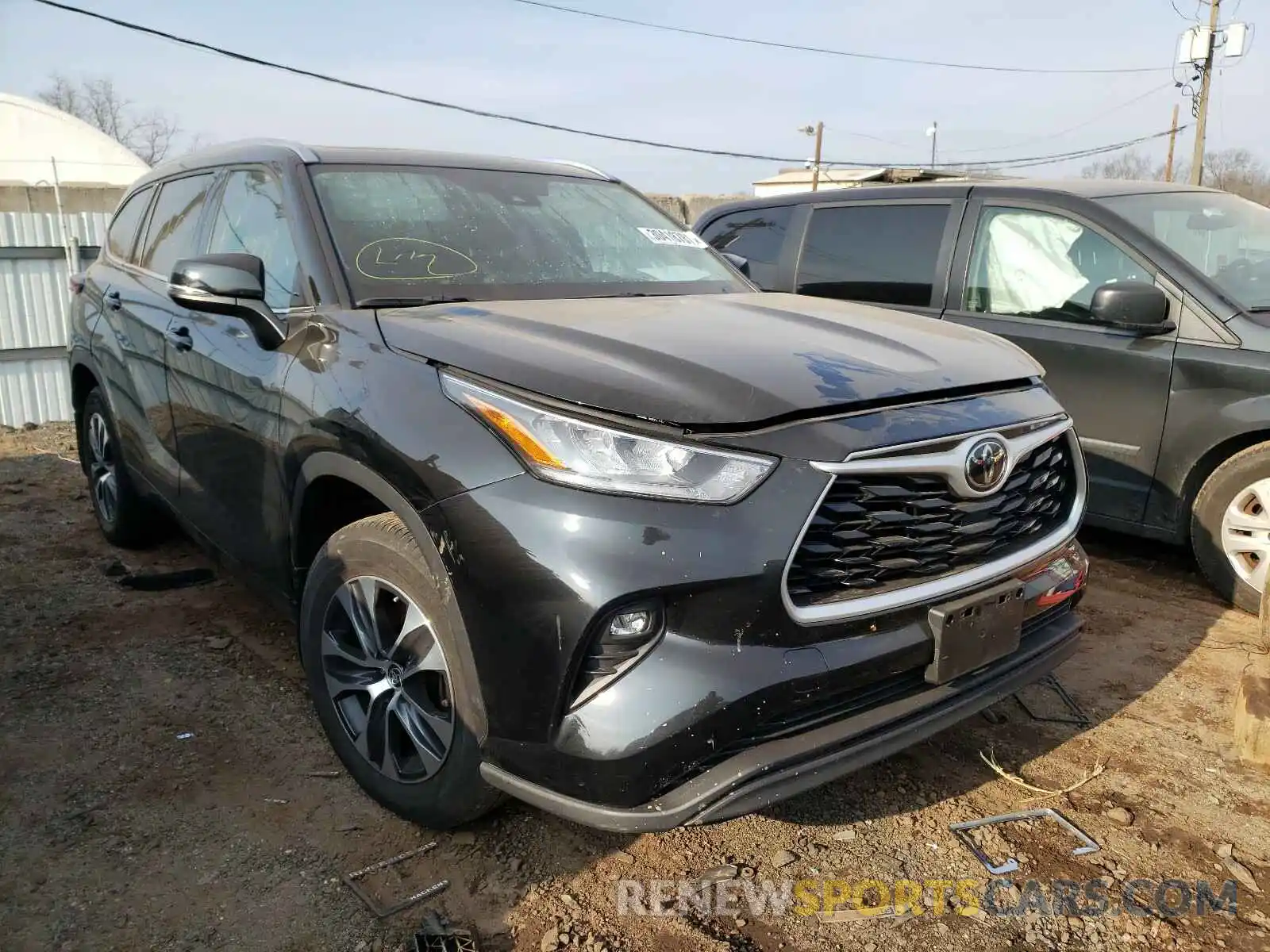 1 Photograph of a damaged car 5TDHZRBH1LS511220 TOYOTA HIGHLANDER 2020