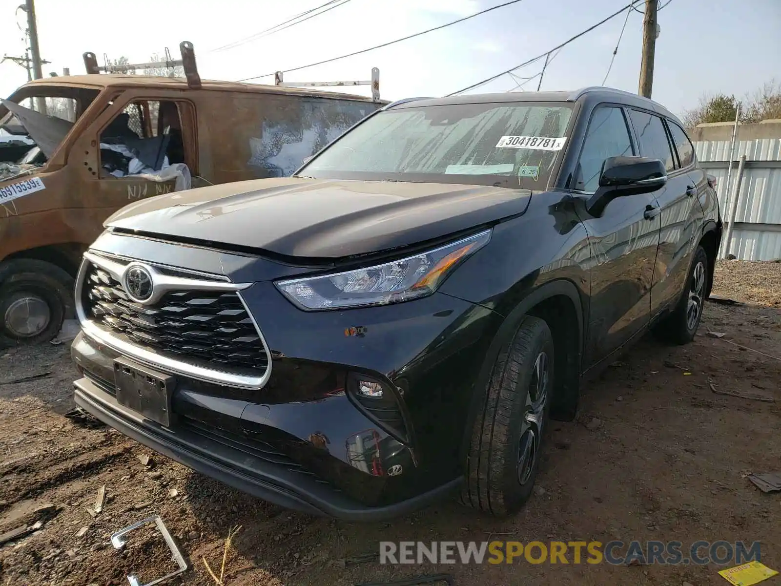 2 Photograph of a damaged car 5TDHZRBH1LS511220 TOYOTA HIGHLANDER 2020