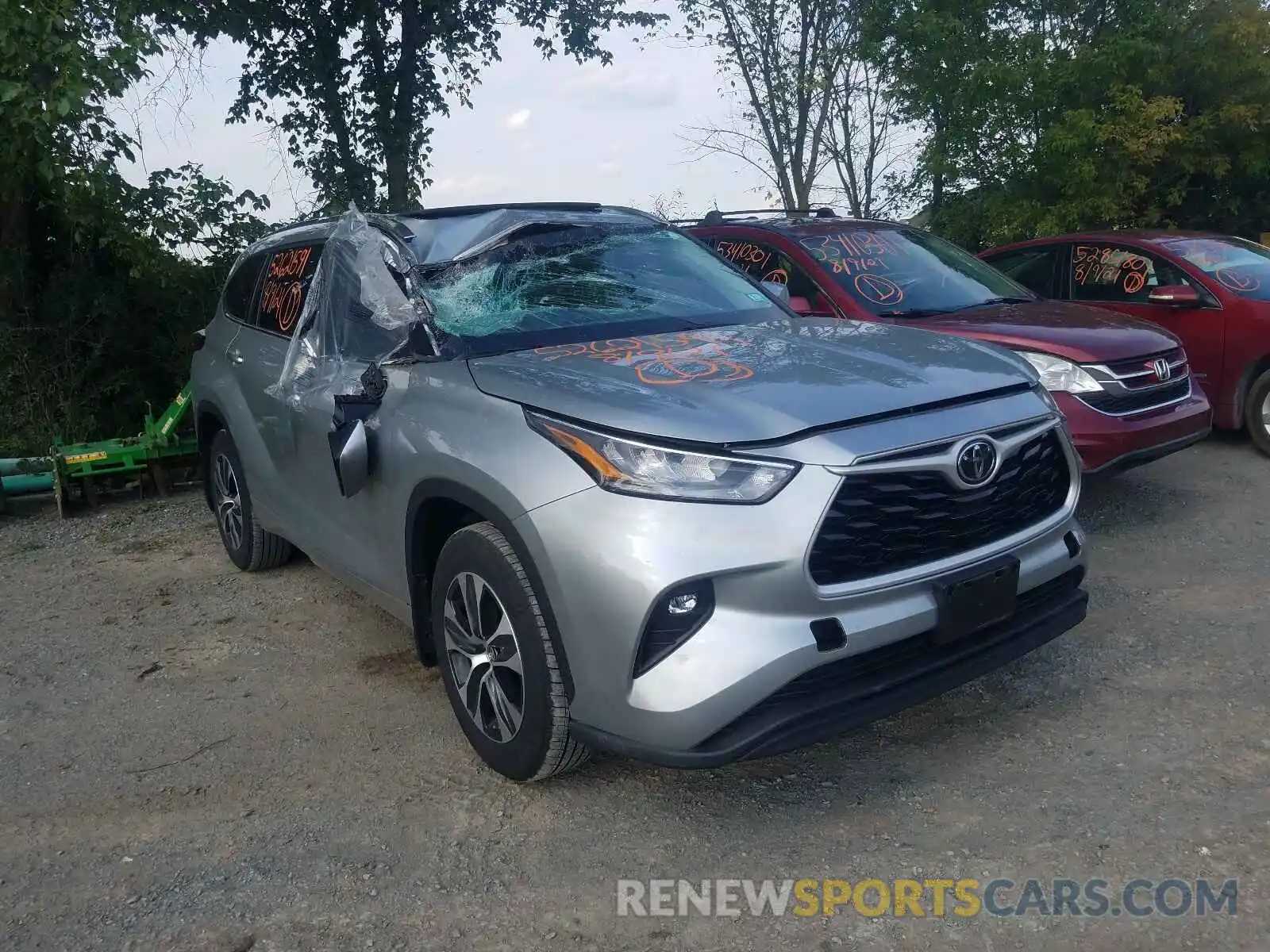 1 Photograph of a damaged car 5TDHZRBH1LS513288 TOYOTA HIGHLANDER 2020