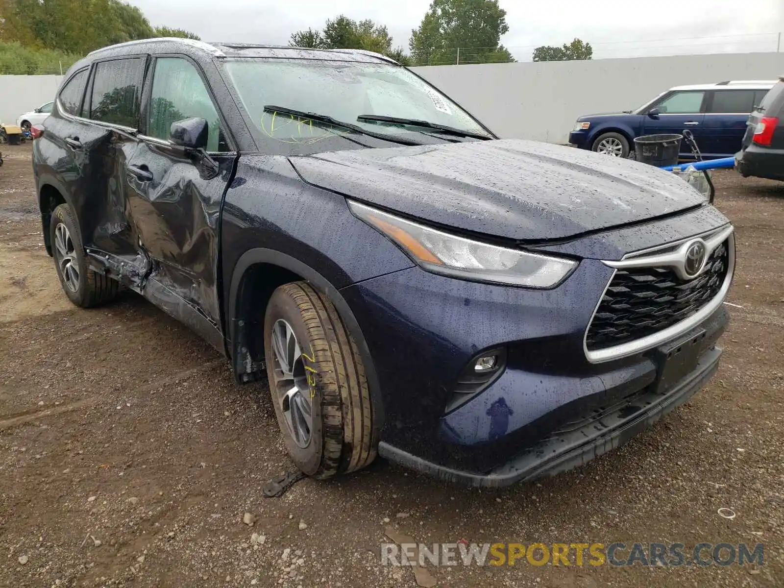 1 Photograph of a damaged car 5TDHZRBH1LS518989 TOYOTA HIGHLANDER 2020