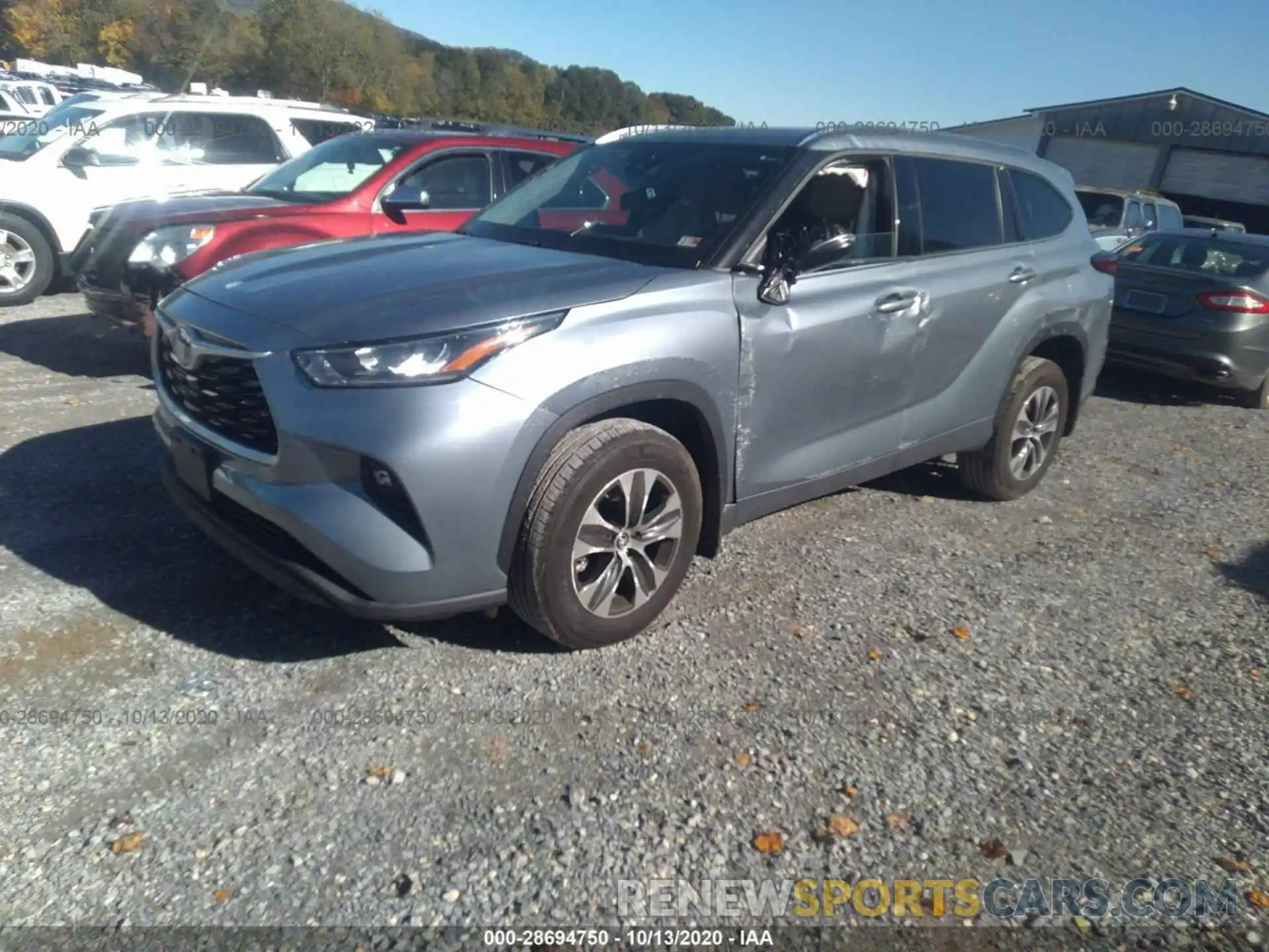 2 Photograph of a damaged car 5TDHZRBH2LS018548 TOYOTA HIGHLANDER 2020