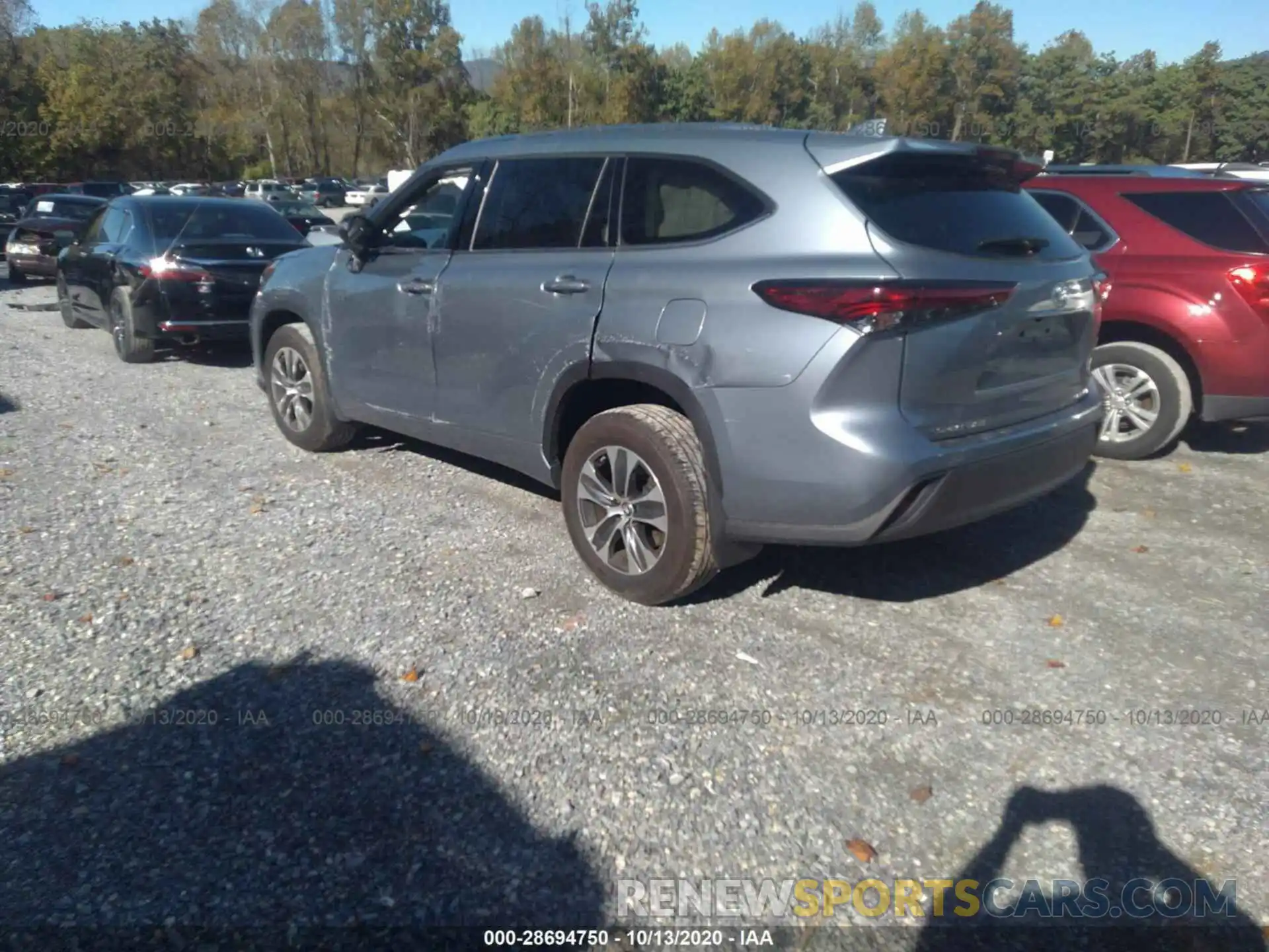 3 Photograph of a damaged car 5TDHZRBH2LS018548 TOYOTA HIGHLANDER 2020