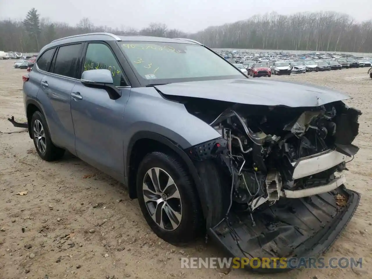 1 Photograph of a damaged car 5TDHZRBH2LS024558 TOYOTA HIGHLANDER 2020