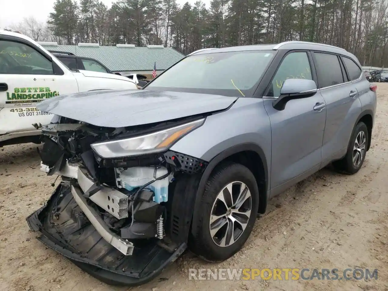 2 Photograph of a damaged car 5TDHZRBH2LS024558 TOYOTA HIGHLANDER 2020