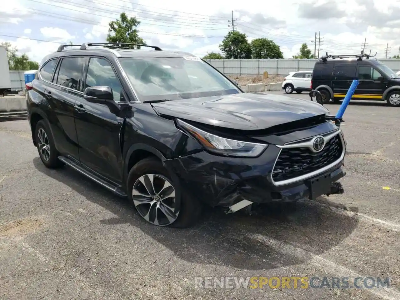 1 Photograph of a damaged car 5TDHZRBH2LS025080 TOYOTA HIGHLANDER 2020