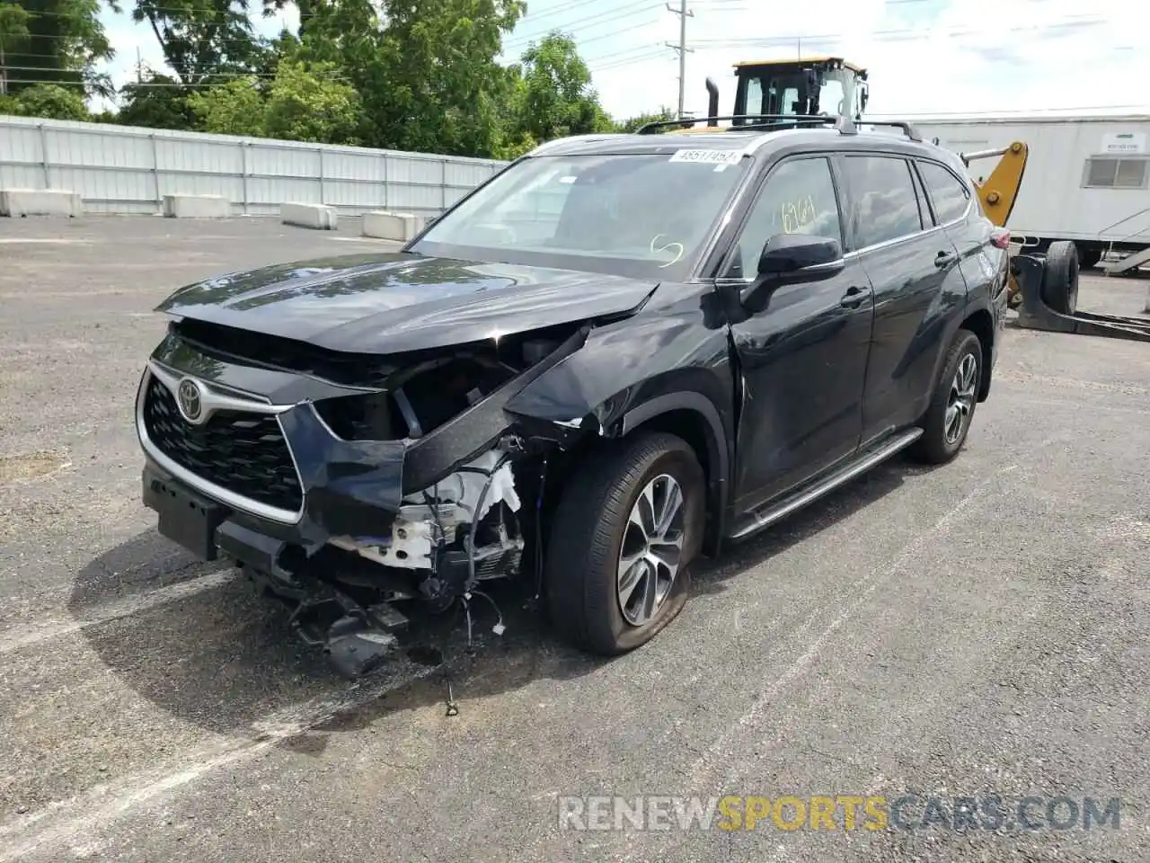 2 Photograph of a damaged car 5TDHZRBH2LS025080 TOYOTA HIGHLANDER 2020