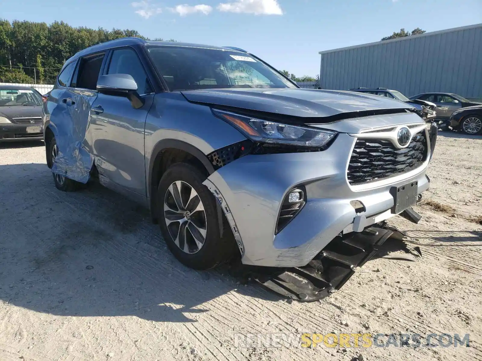 1 Photograph of a damaged car 5TDHZRBH2LS038041 TOYOTA HIGHLANDER 2020