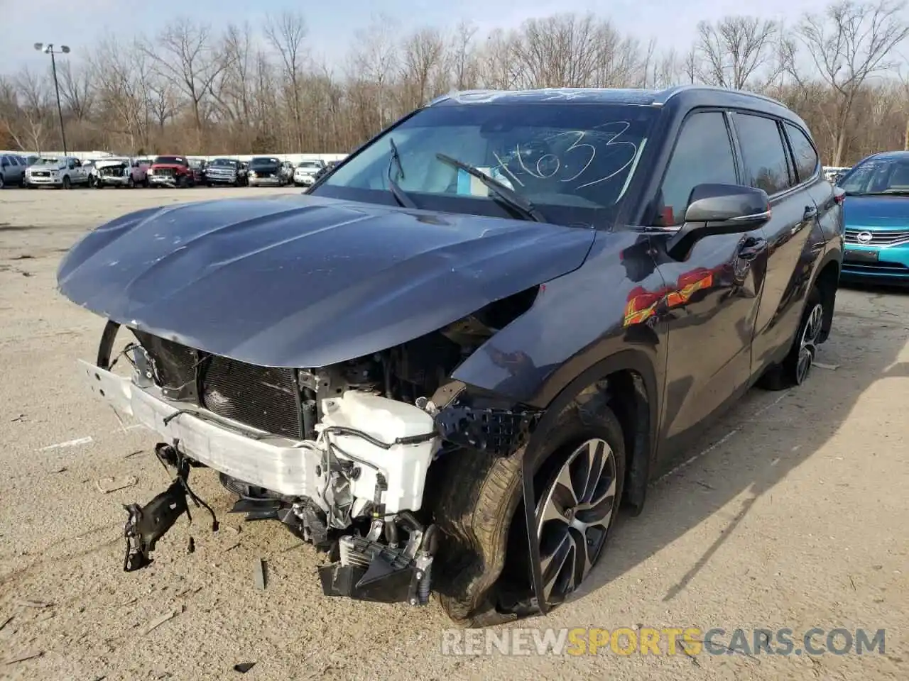 2 Photograph of a damaged car 5TDHZRBH2LS044633 TOYOTA HIGHLANDER 2020