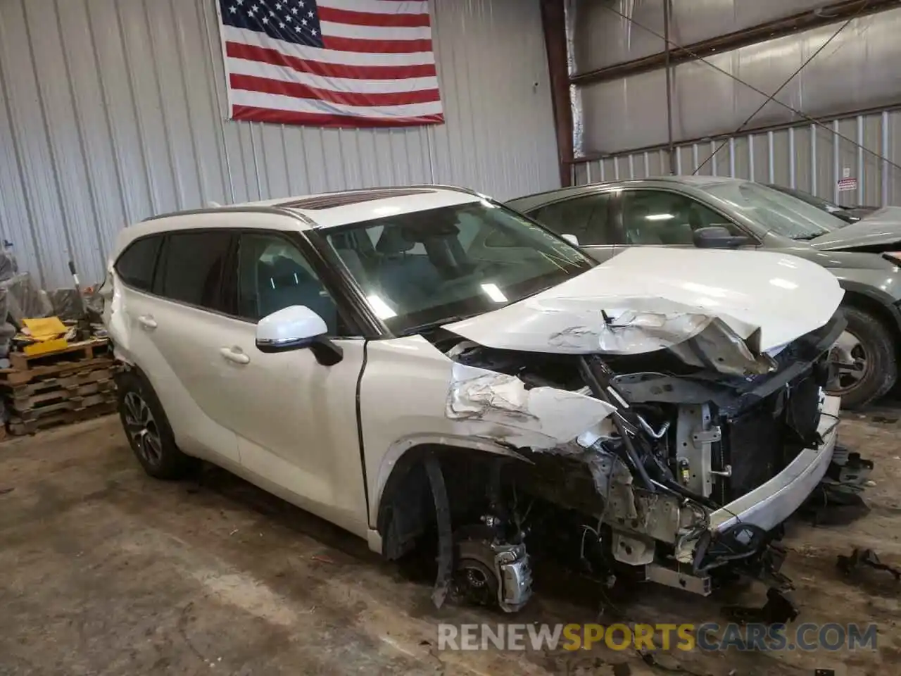 1 Photograph of a damaged car 5TDHZRBH2LS520279 TOYOTA HIGHLANDER 2020