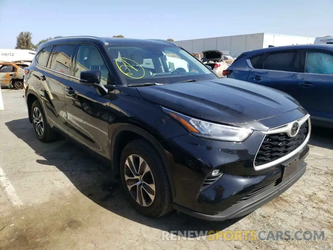 1 Photograph of a damaged car 5TDHZRBH3LS021068 TOYOTA HIGHLANDER 2020