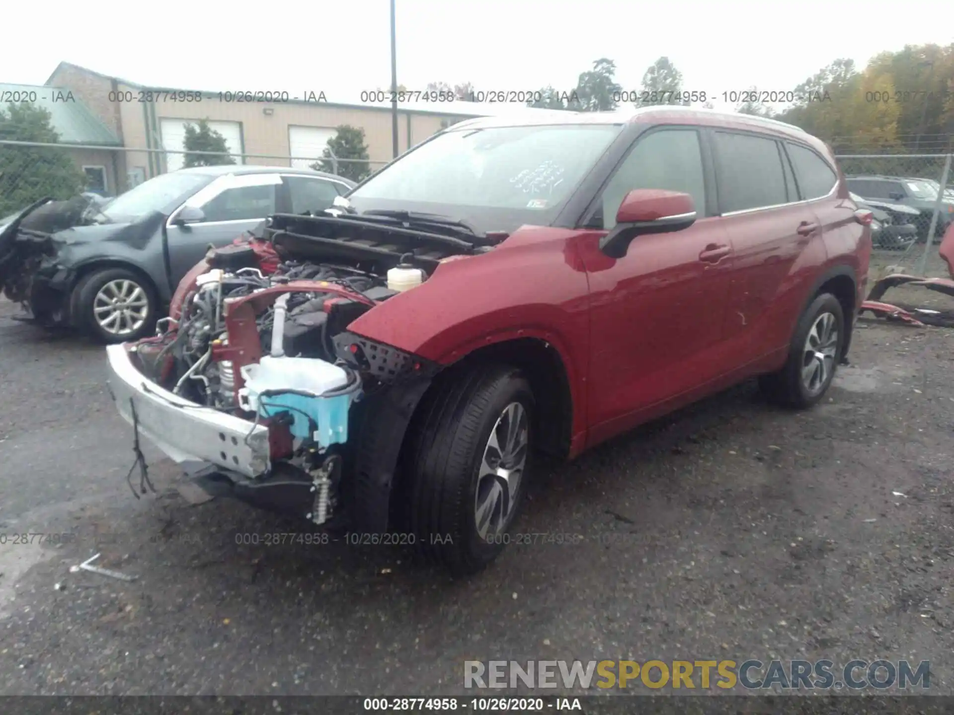 2 Photograph of a damaged car 5TDHZRBH3LS022883 TOYOTA HIGHLANDER 2020