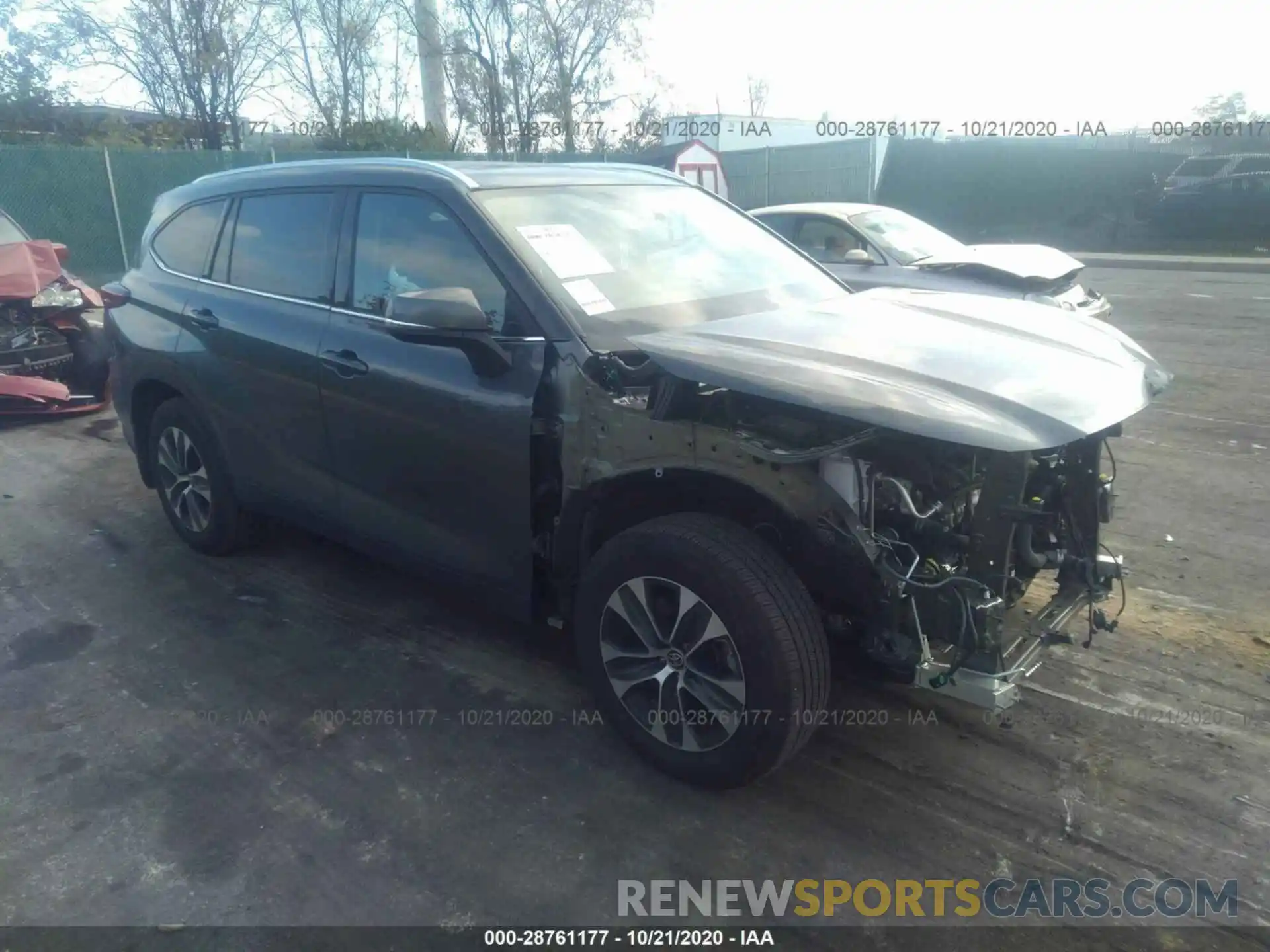 1 Photograph of a damaged car 5TDHZRBH3LS507928 TOYOTA HIGHLANDER 2020