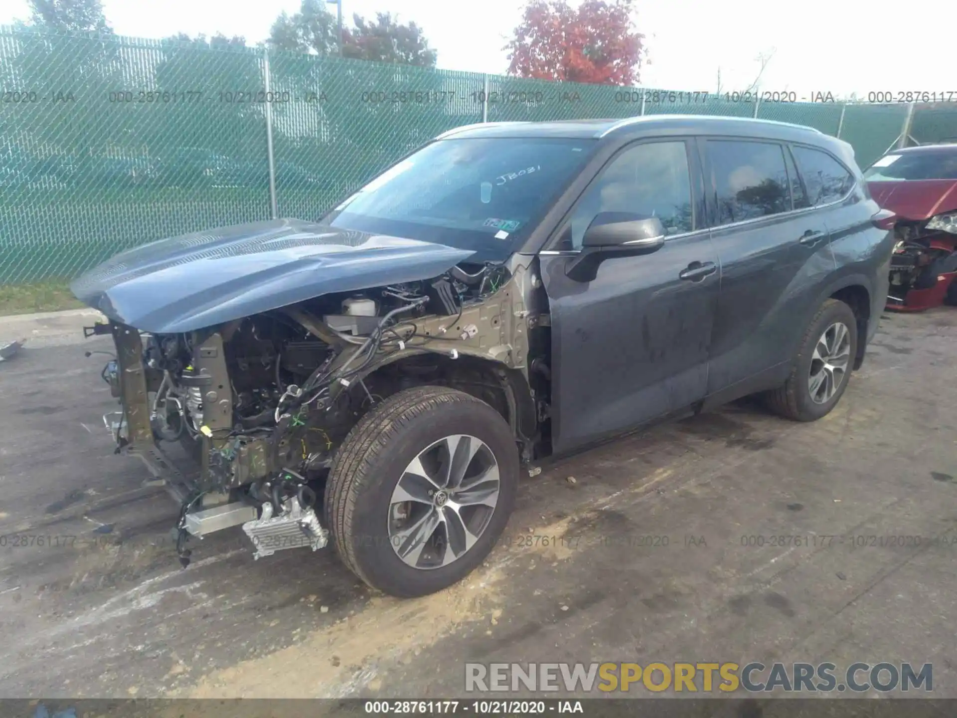 2 Photograph of a damaged car 5TDHZRBH3LS507928 TOYOTA HIGHLANDER 2020