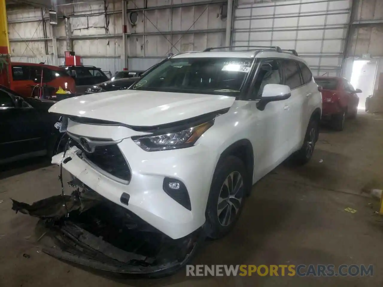 2 Photograph of a damaged car 5TDHZRBH3LS521487 TOYOTA HIGHLANDER 2020