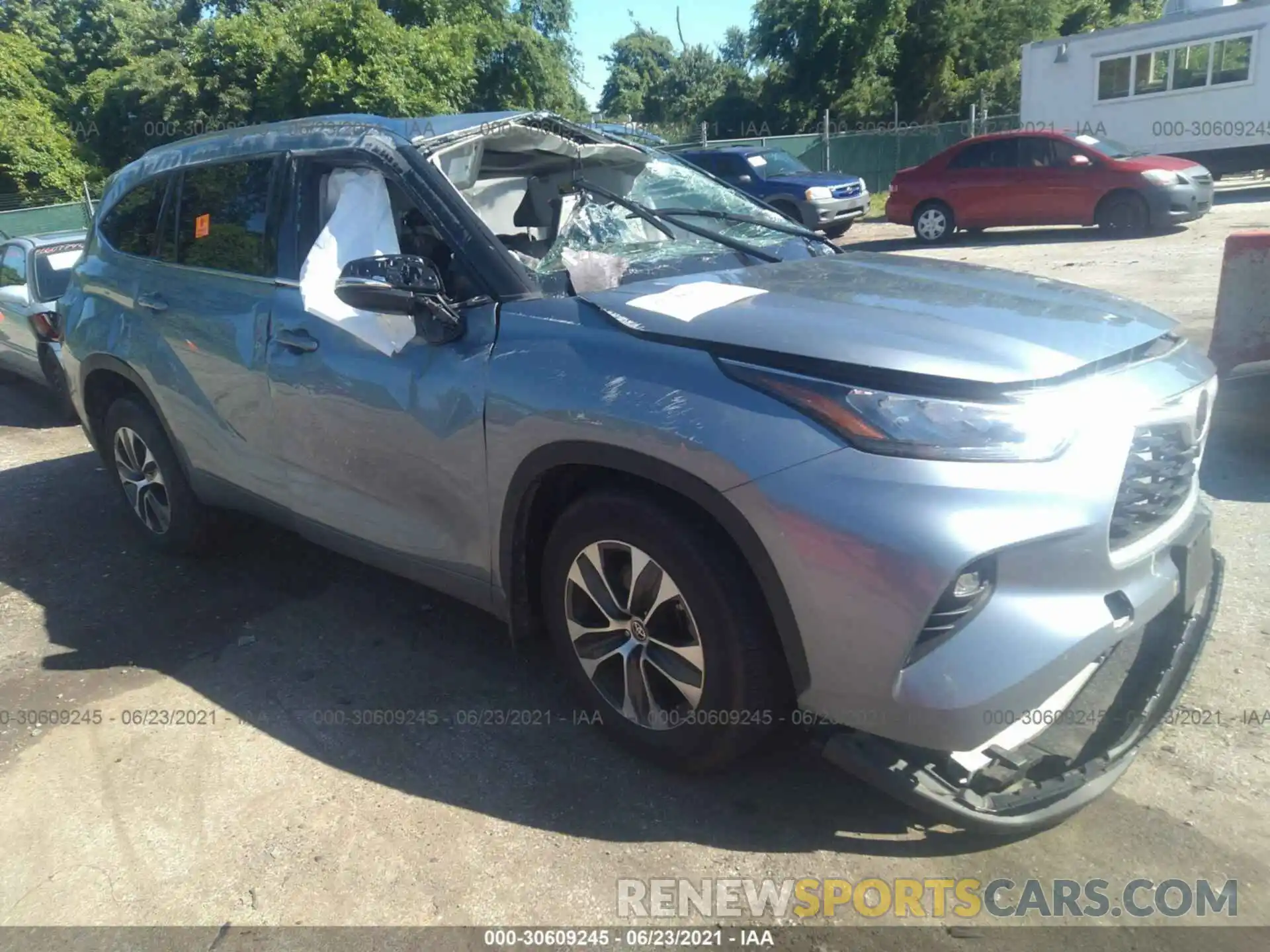 1 Photograph of a damaged car 5TDHZRBH4LS006787 TOYOTA HIGHLANDER 2020