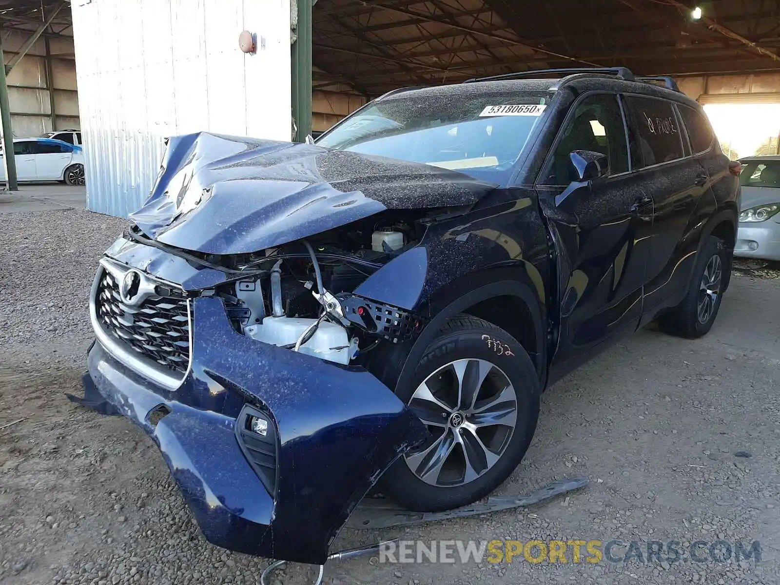 2 Photograph of a damaged car 5TDHZRBH4LS017501 TOYOTA HIGHLANDER 2020