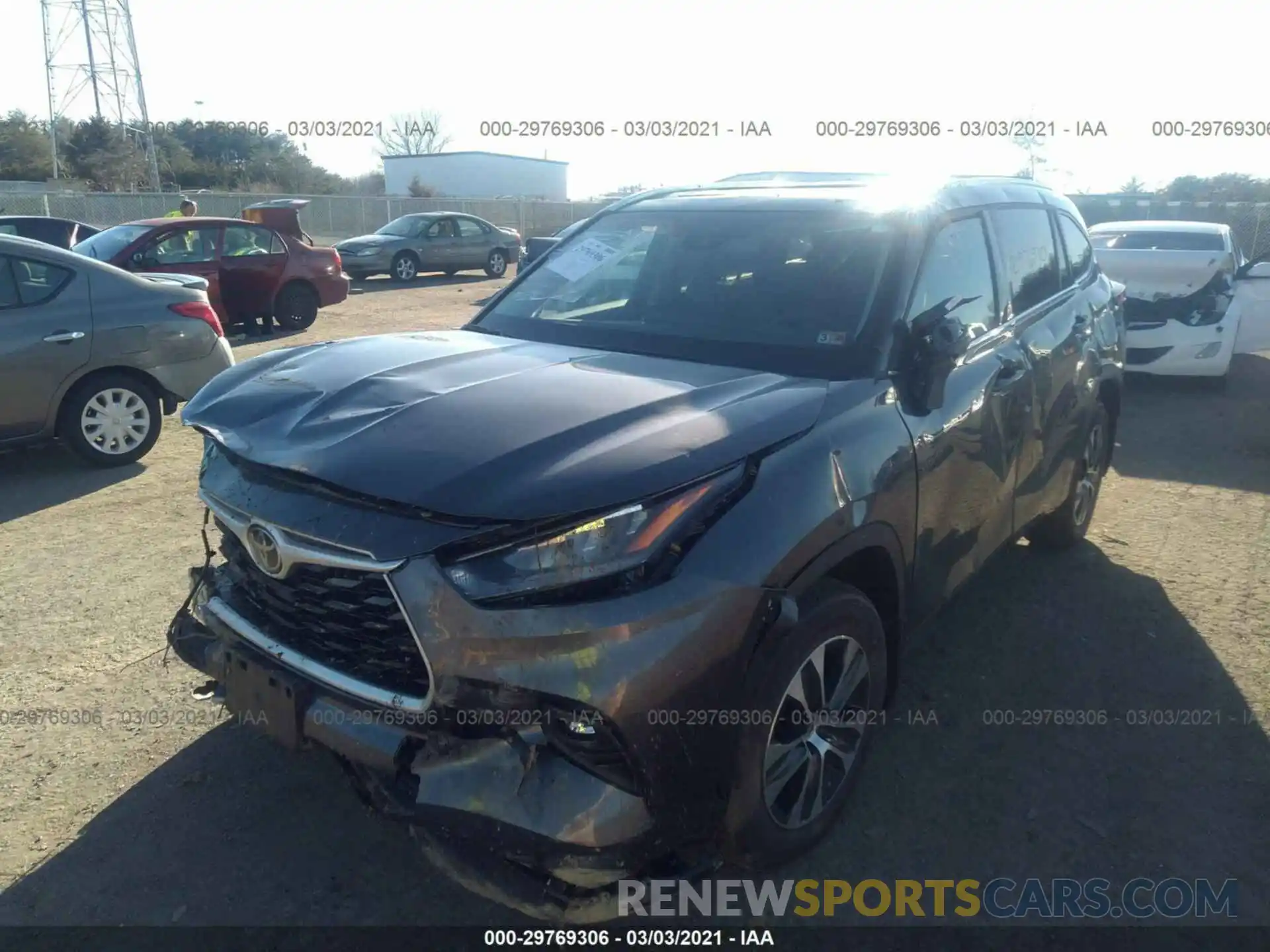 6 Photograph of a damaged car 5TDHZRBH4LS022228 TOYOTA HIGHLANDER 2020