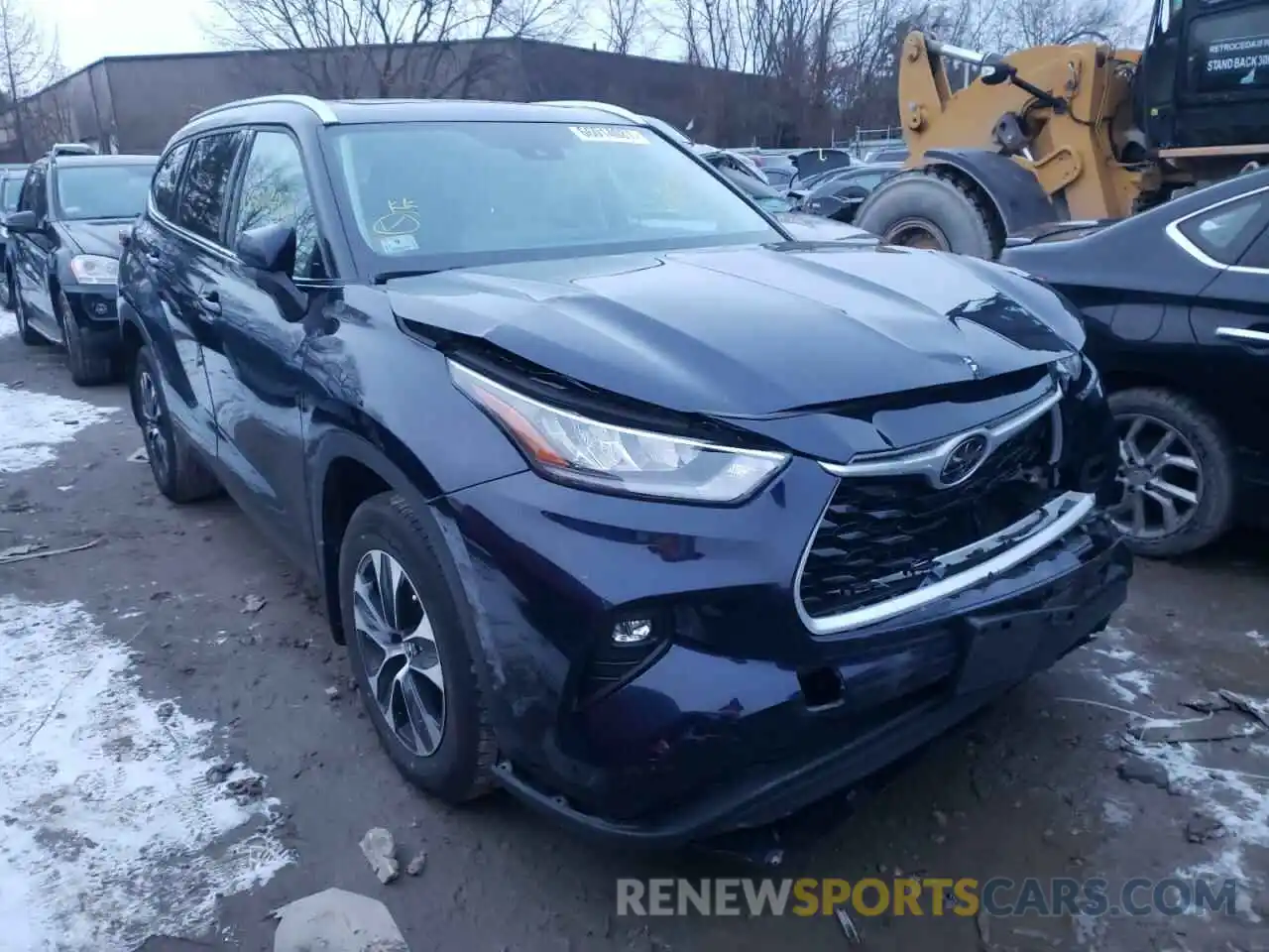 1 Photograph of a damaged car 5TDHZRBH4LS514340 TOYOTA HIGHLANDER 2020