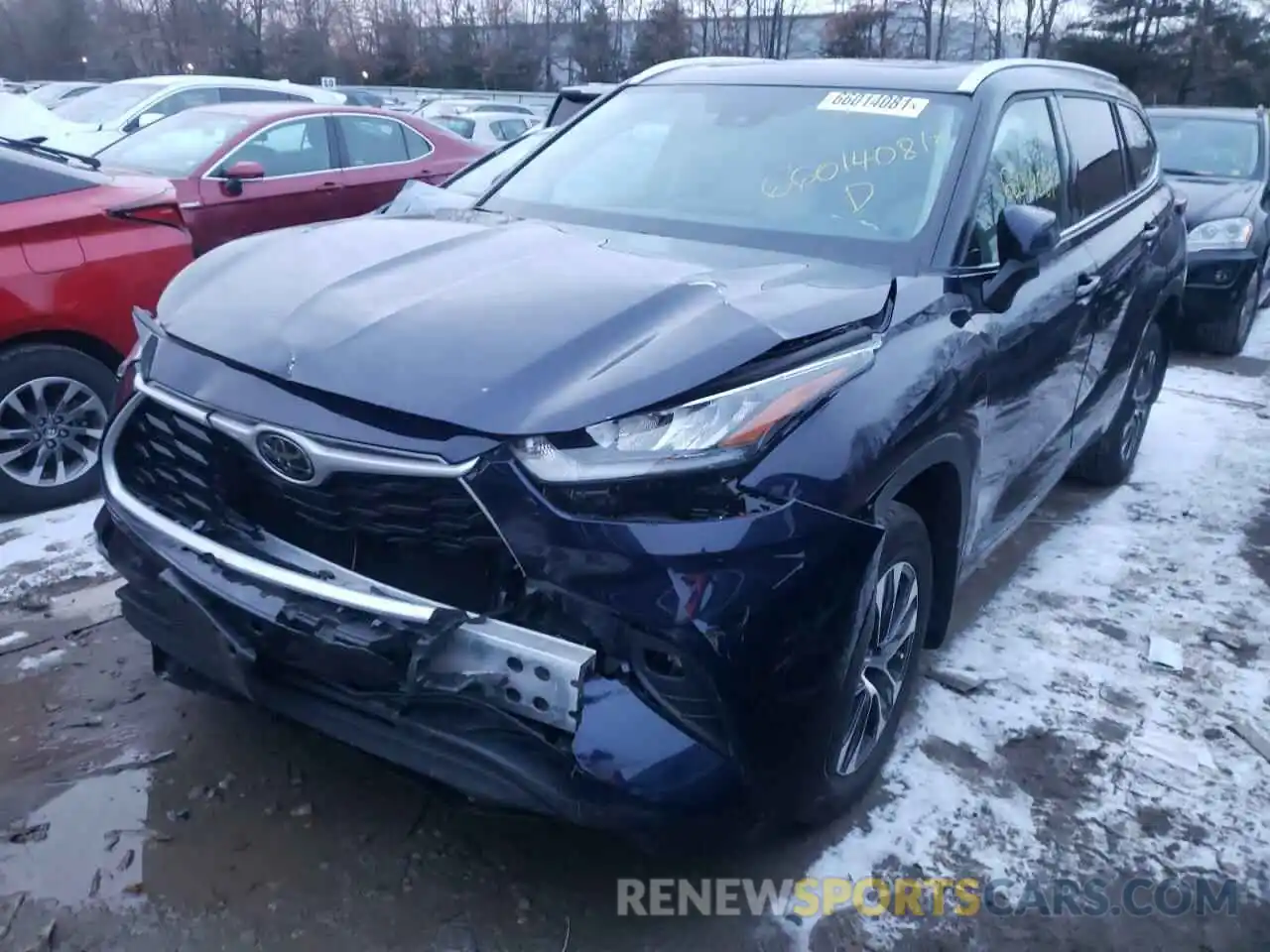 2 Photograph of a damaged car 5TDHZRBH4LS514340 TOYOTA HIGHLANDER 2020