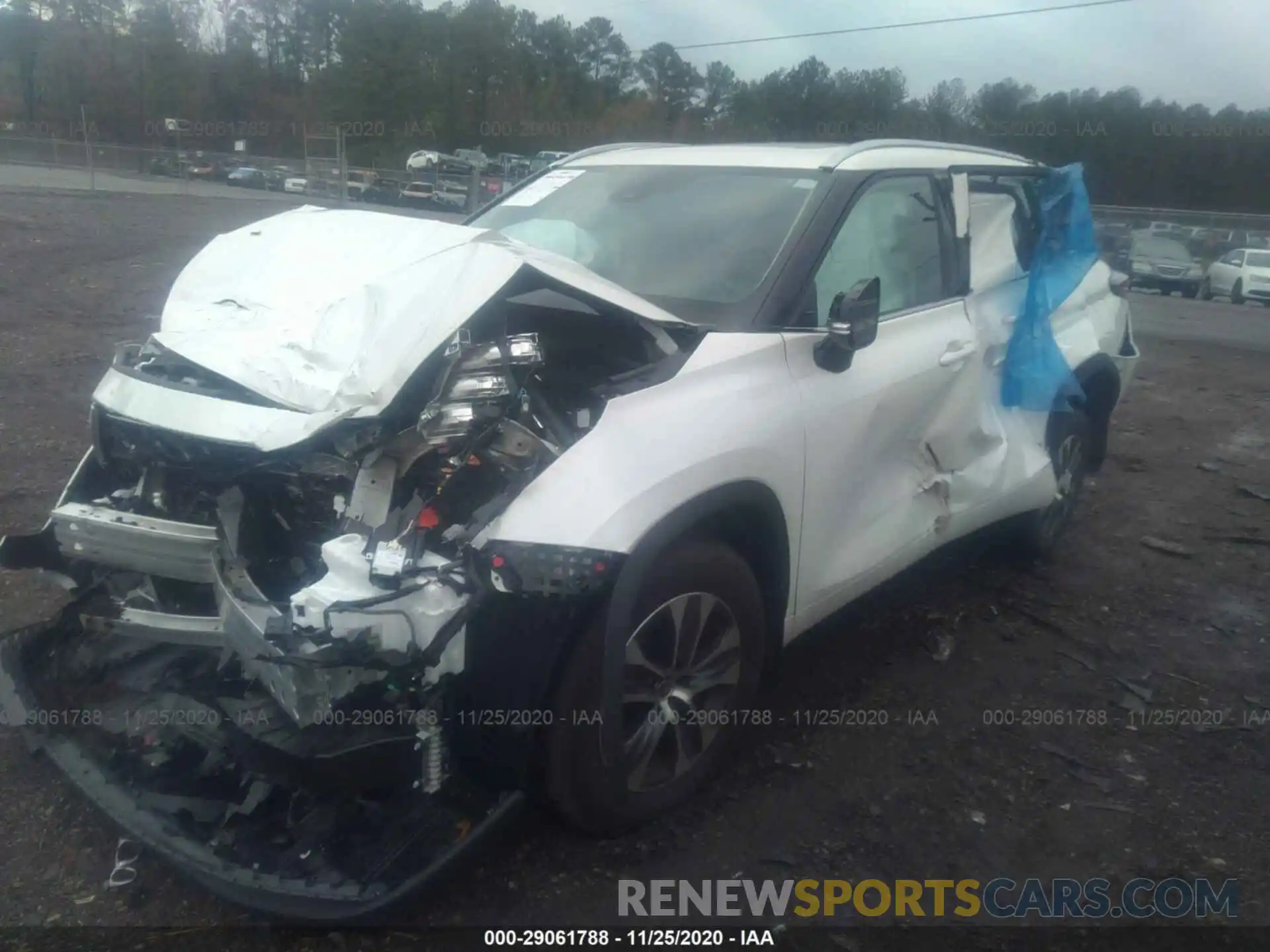 2 Photograph of a damaged car 5TDHZRBH4LS520235 TOYOTA HIGHLANDER 2020