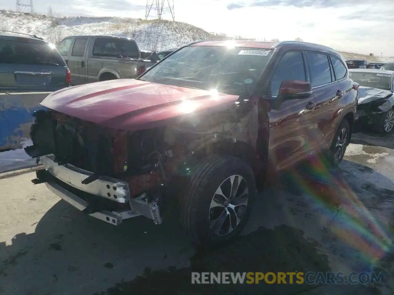 2 Photograph of a damaged car 5TDHZRBH5LS006264 TOYOTA HIGHLANDER 2020