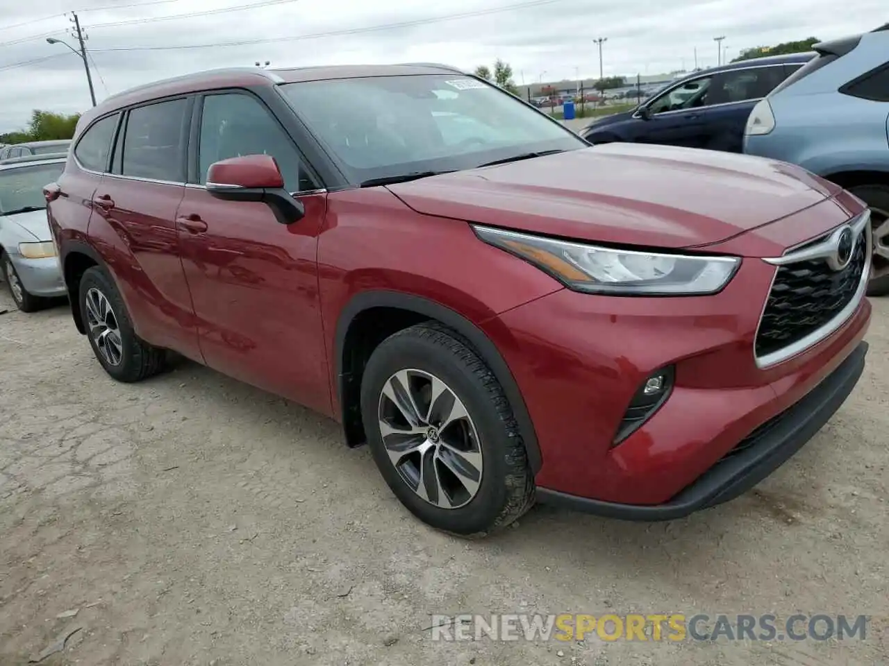 1 Photograph of a damaged car 5TDHZRBH5LS023887 TOYOTA HIGHLANDER 2020