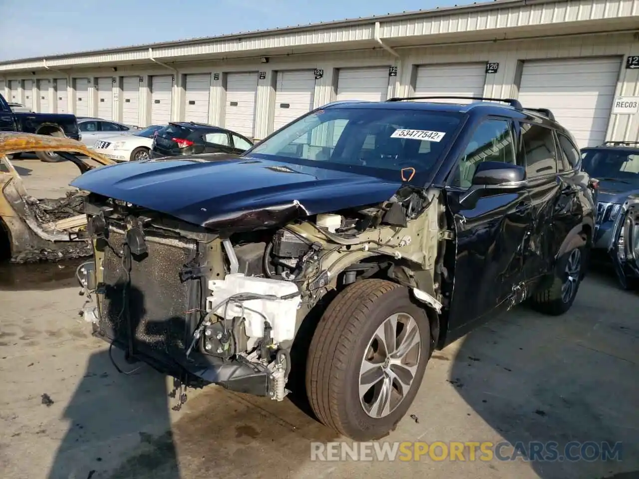 2 Photograph of a damaged car 5TDHZRBH5LS030595 TOYOTA HIGHLANDER 2020