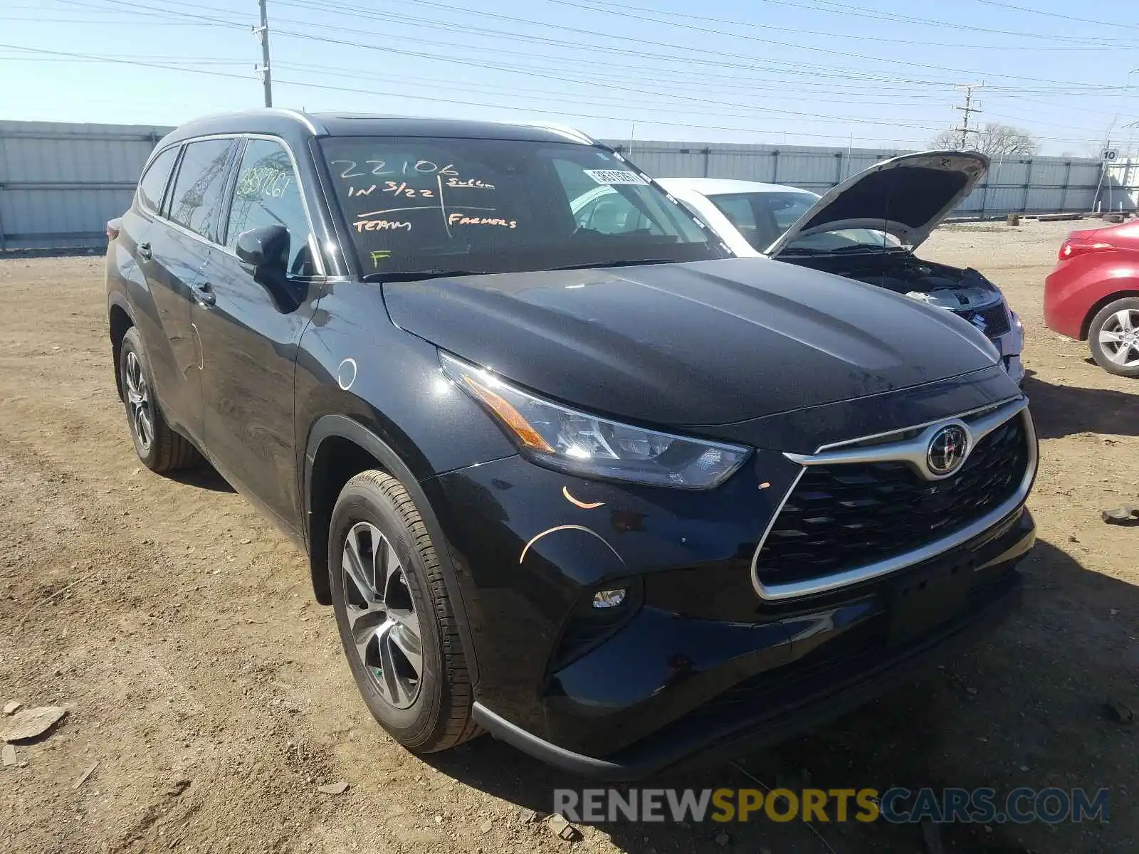 1 Photograph of a damaged car 5TDHZRBH5LS043122 TOYOTA HIGHLANDER 2020