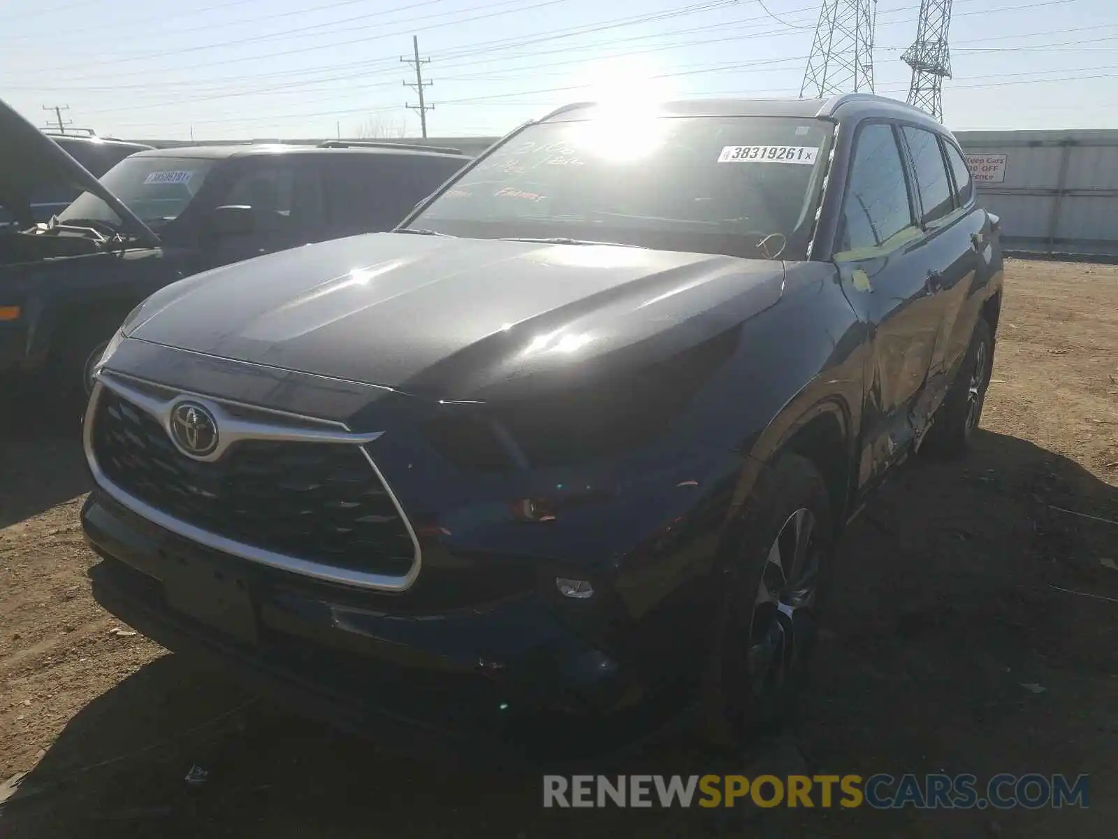 2 Photograph of a damaged car 5TDHZRBH5LS043122 TOYOTA HIGHLANDER 2020