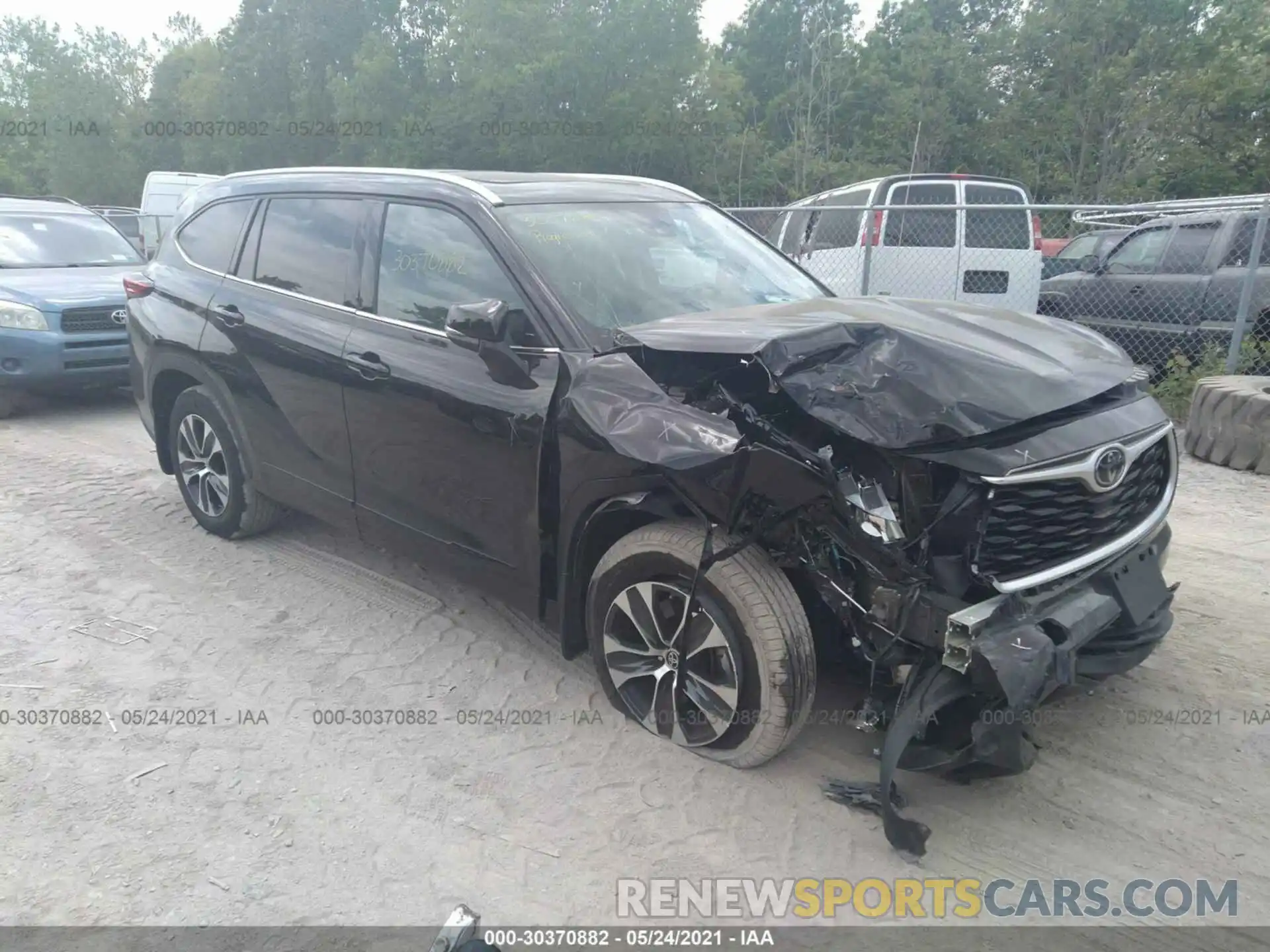 1 Photograph of a damaged car 5TDHZRBH5LS053164 TOYOTA HIGHLANDER 2020