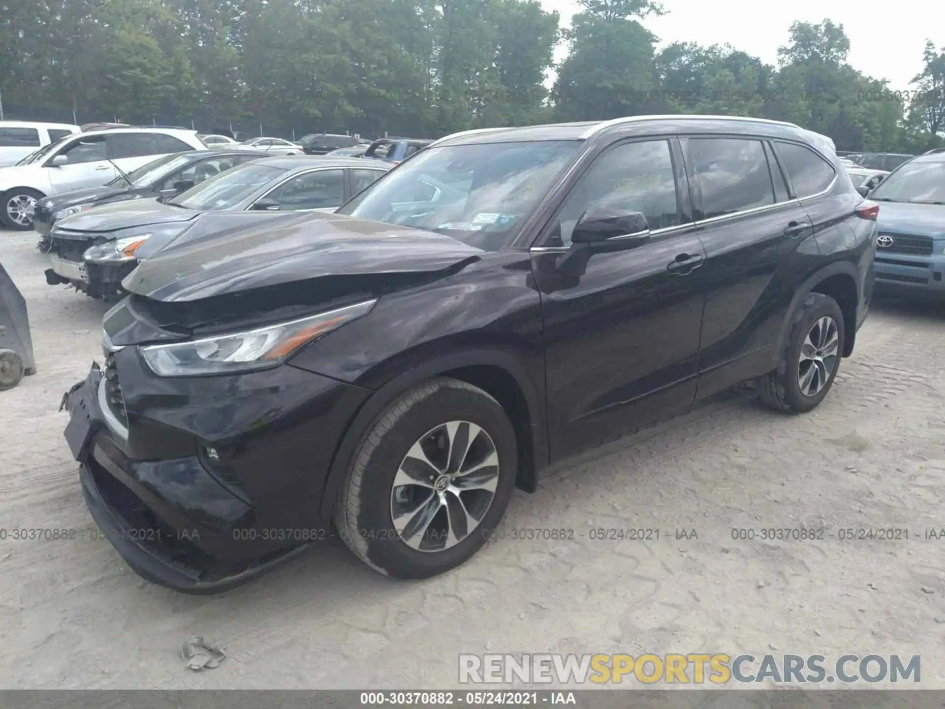 2 Photograph of a damaged car 5TDHZRBH5LS053164 TOYOTA HIGHLANDER 2020