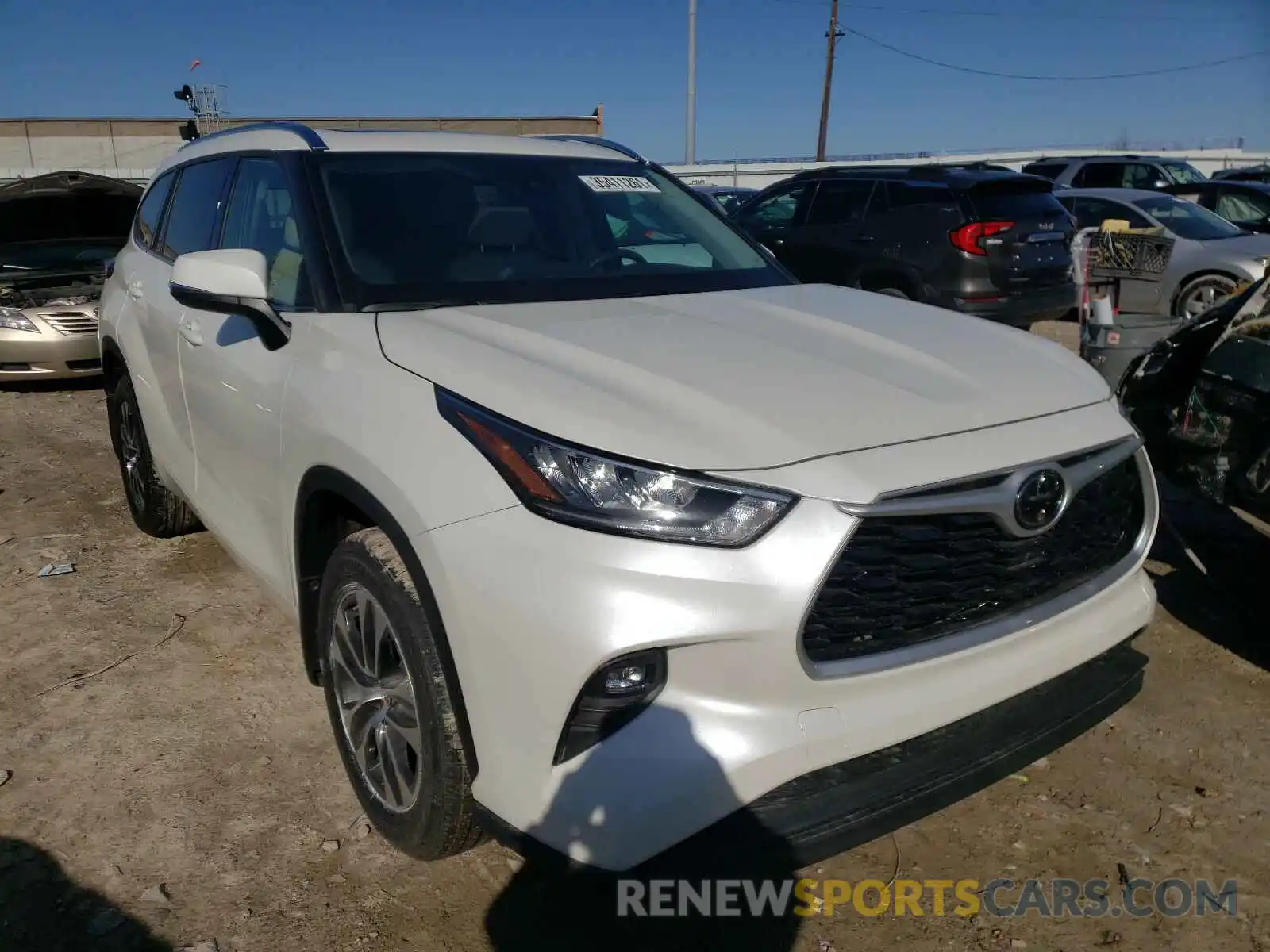 1 Photograph of a damaged car 5TDHZRBH5LS507400 TOYOTA HIGHLANDER 2020