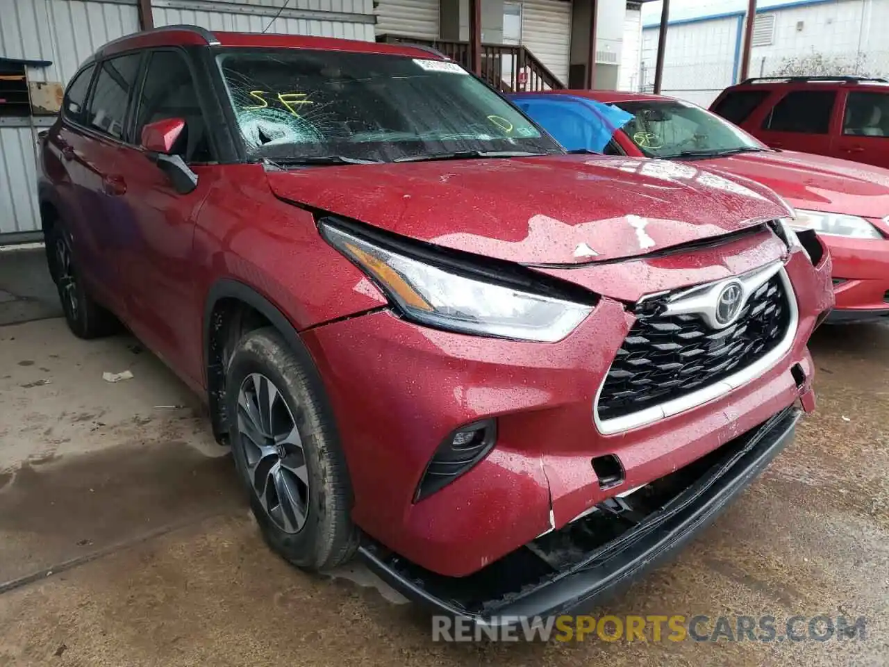 1 Photograph of a damaged car 5TDHZRBH6LS036566 TOYOTA HIGHLANDER 2020