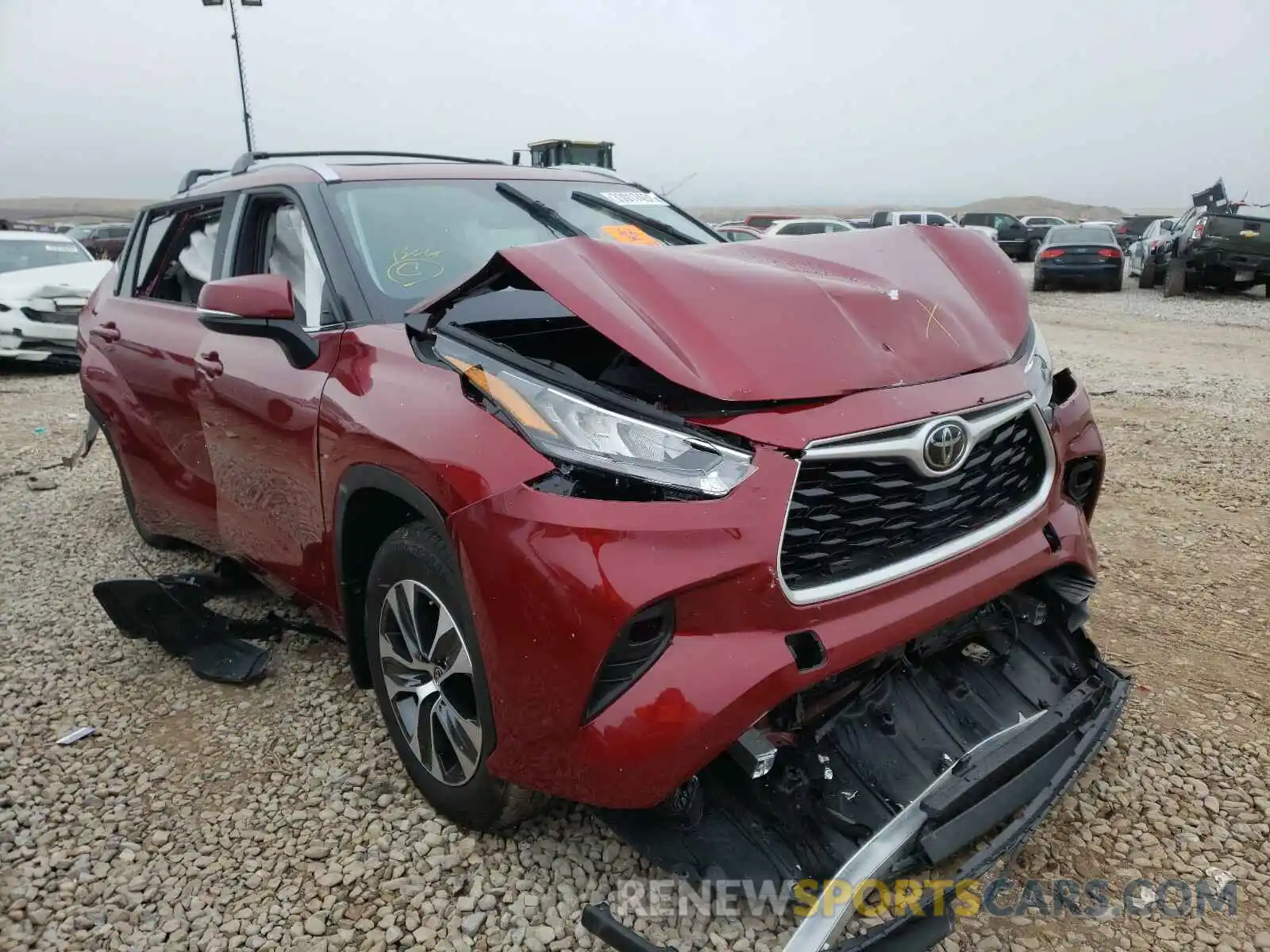 1 Фотография поврежденного автомобиля 5TDHZRBH6LS054856 TOYOTA HIGHLANDER 2020