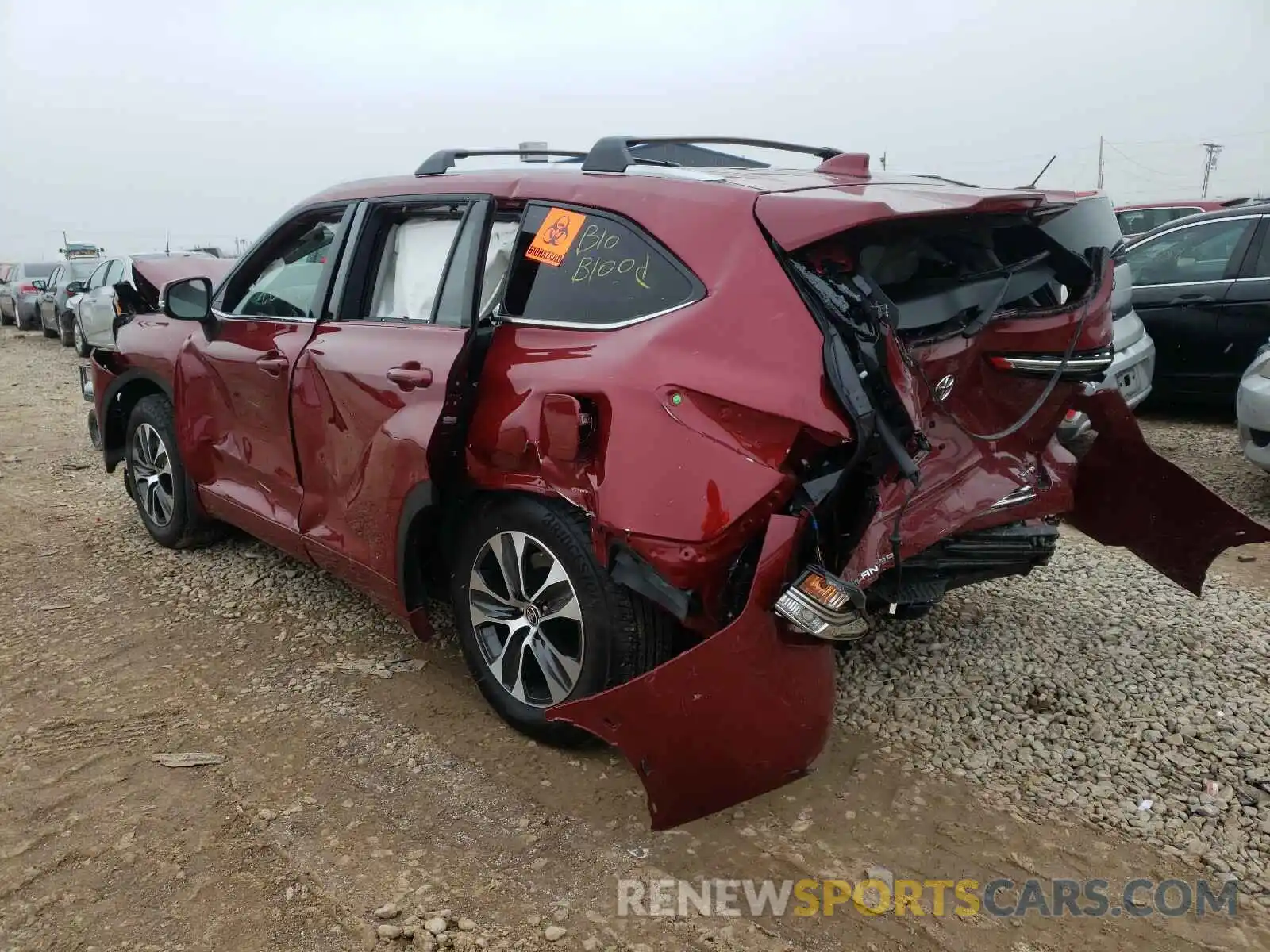 3 Фотография поврежденного автомобиля 5TDHZRBH6LS054856 TOYOTA HIGHLANDER 2020
