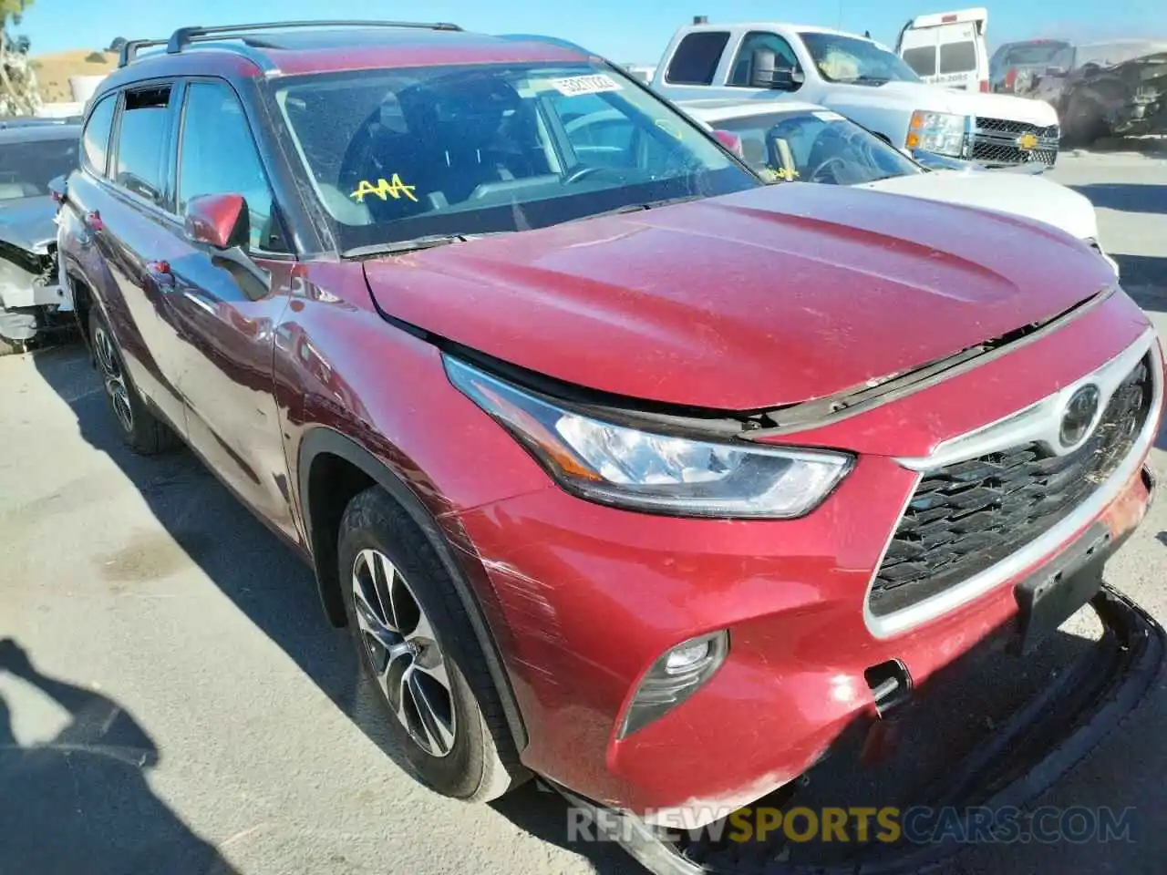 9 Photograph of a damaged car 5TDHZRBH6LS507437 TOYOTA HIGHLANDER 2020