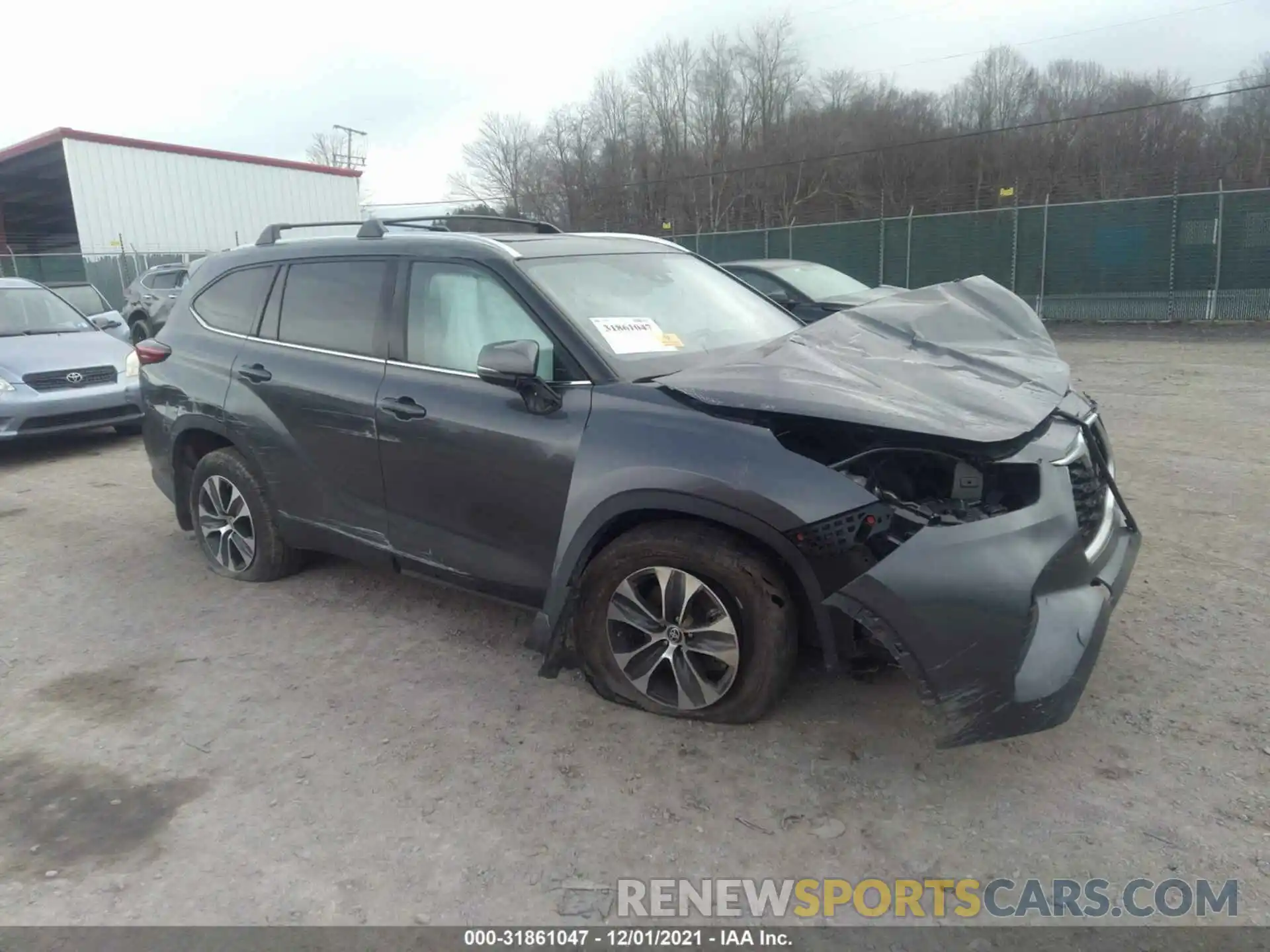 1 Photograph of a damaged car 5TDHZRBH7LS015094 TOYOTA HIGHLANDER 2020