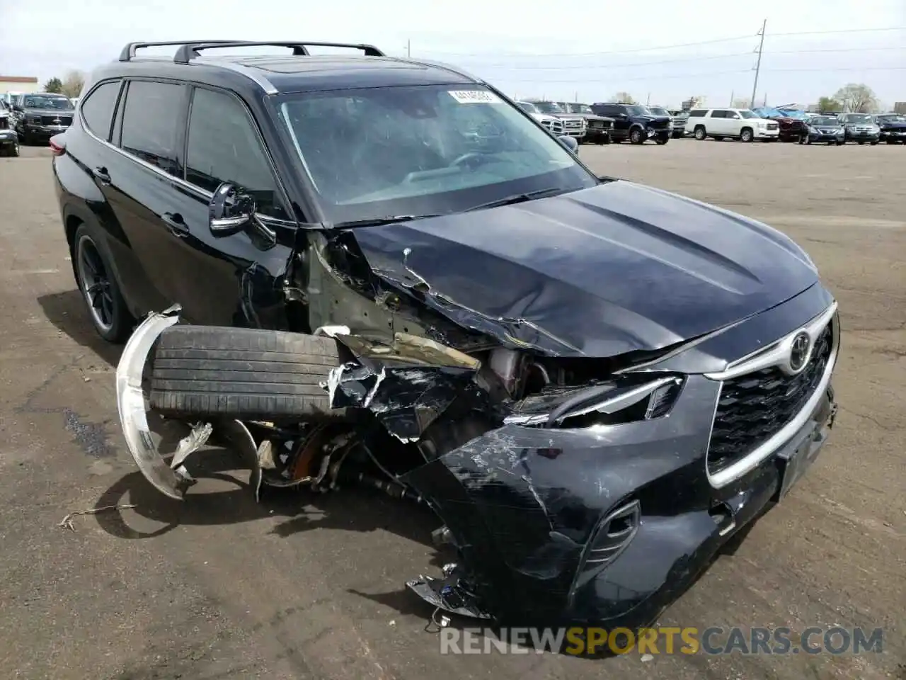 1 Photograph of a damaged car 5TDHZRBH7LS023504 TOYOTA HIGHLANDER 2020