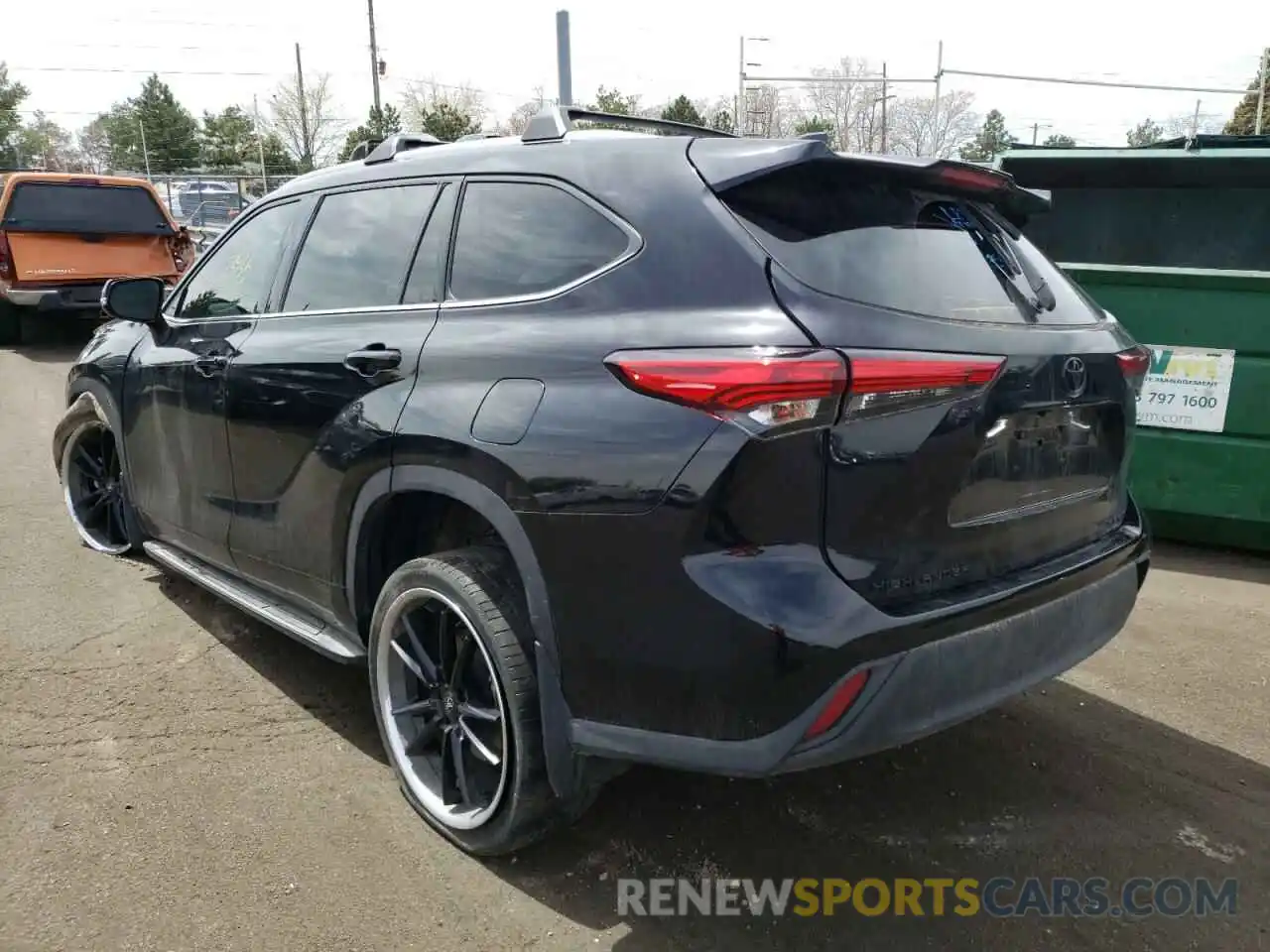 3 Photograph of a damaged car 5TDHZRBH7LS023504 TOYOTA HIGHLANDER 2020