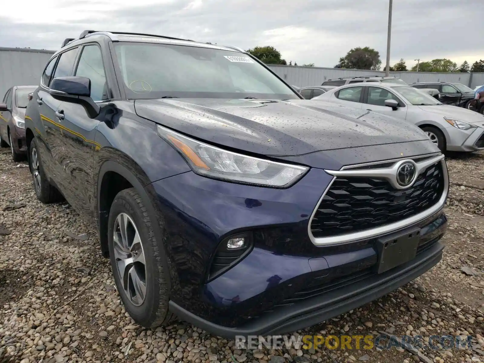 1 Photograph of a damaged car 5TDHZRBH7LS027231 TOYOTA HIGHLANDER 2020