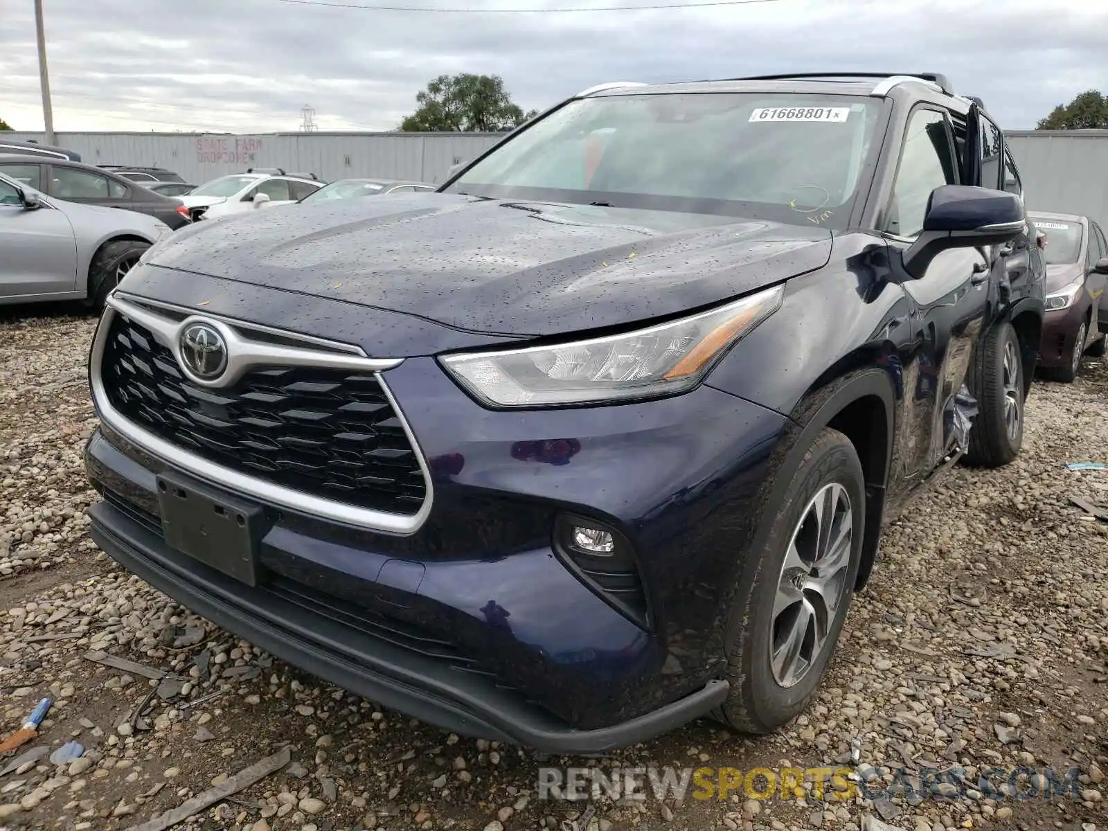 2 Photograph of a damaged car 5TDHZRBH7LS027231 TOYOTA HIGHLANDER 2020