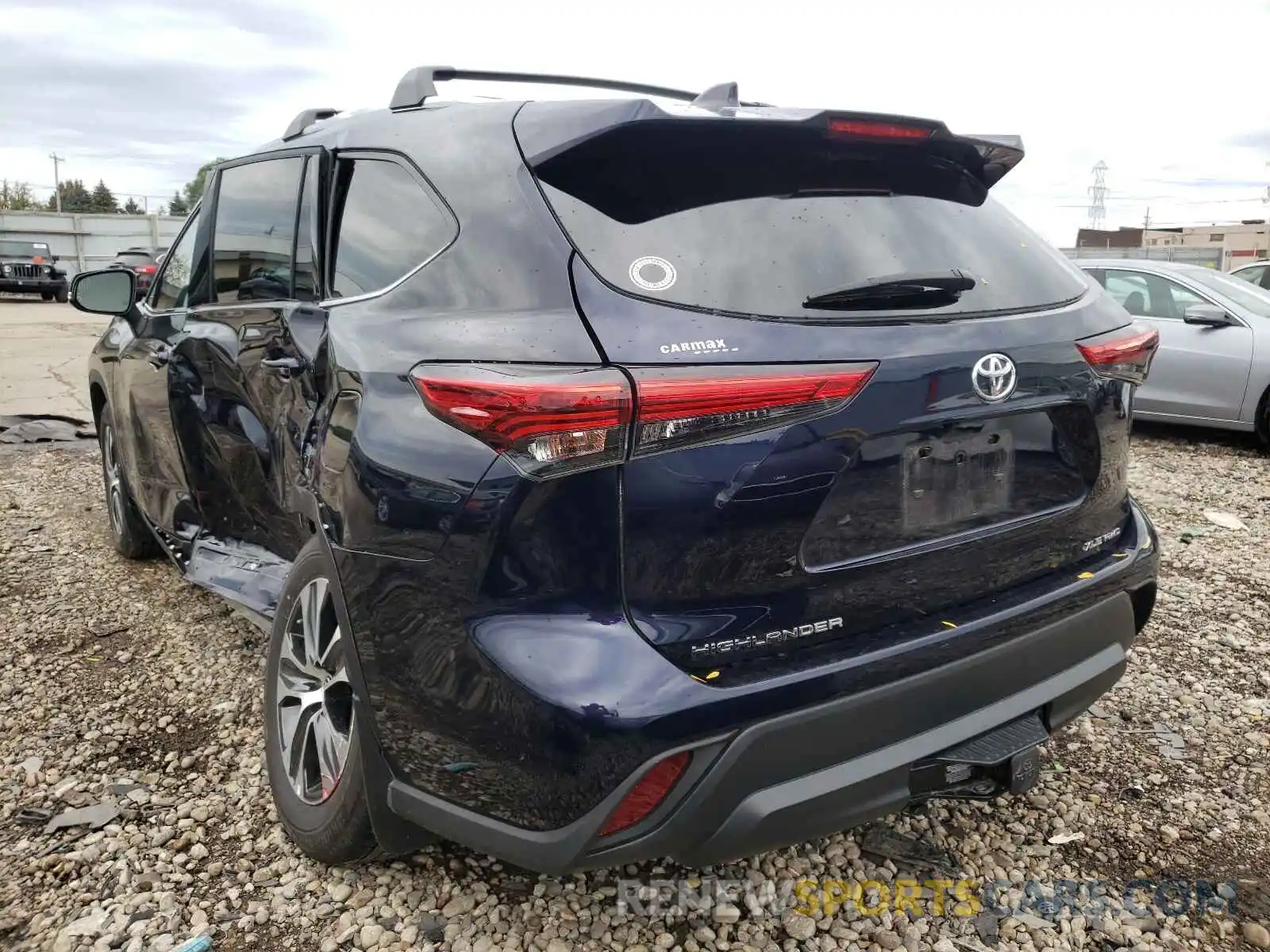 3 Photograph of a damaged car 5TDHZRBH7LS027231 TOYOTA HIGHLANDER 2020