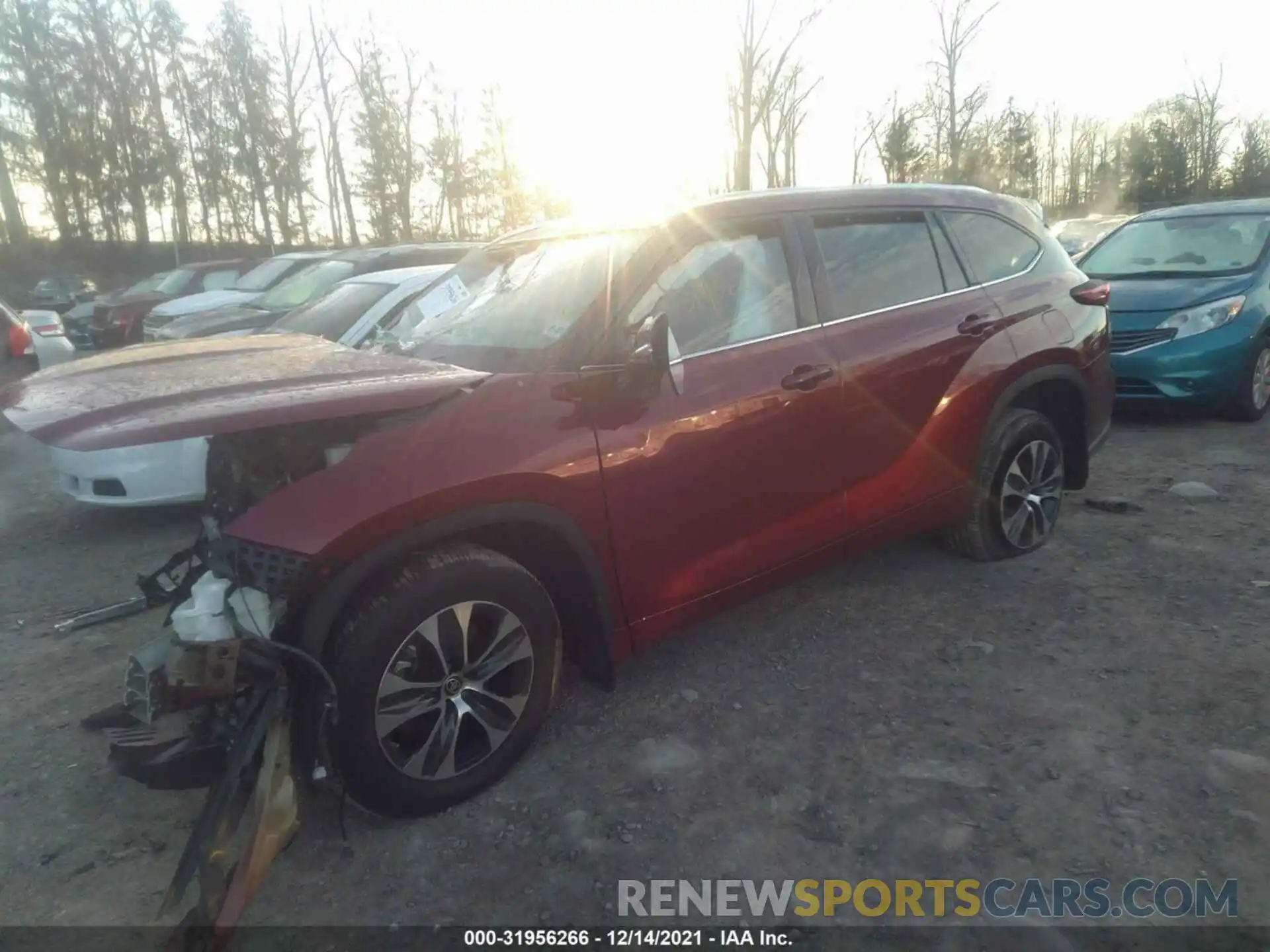 2 Photograph of a damaged car 5TDHZRBH7LS030727 TOYOTA HIGHLANDER 2020