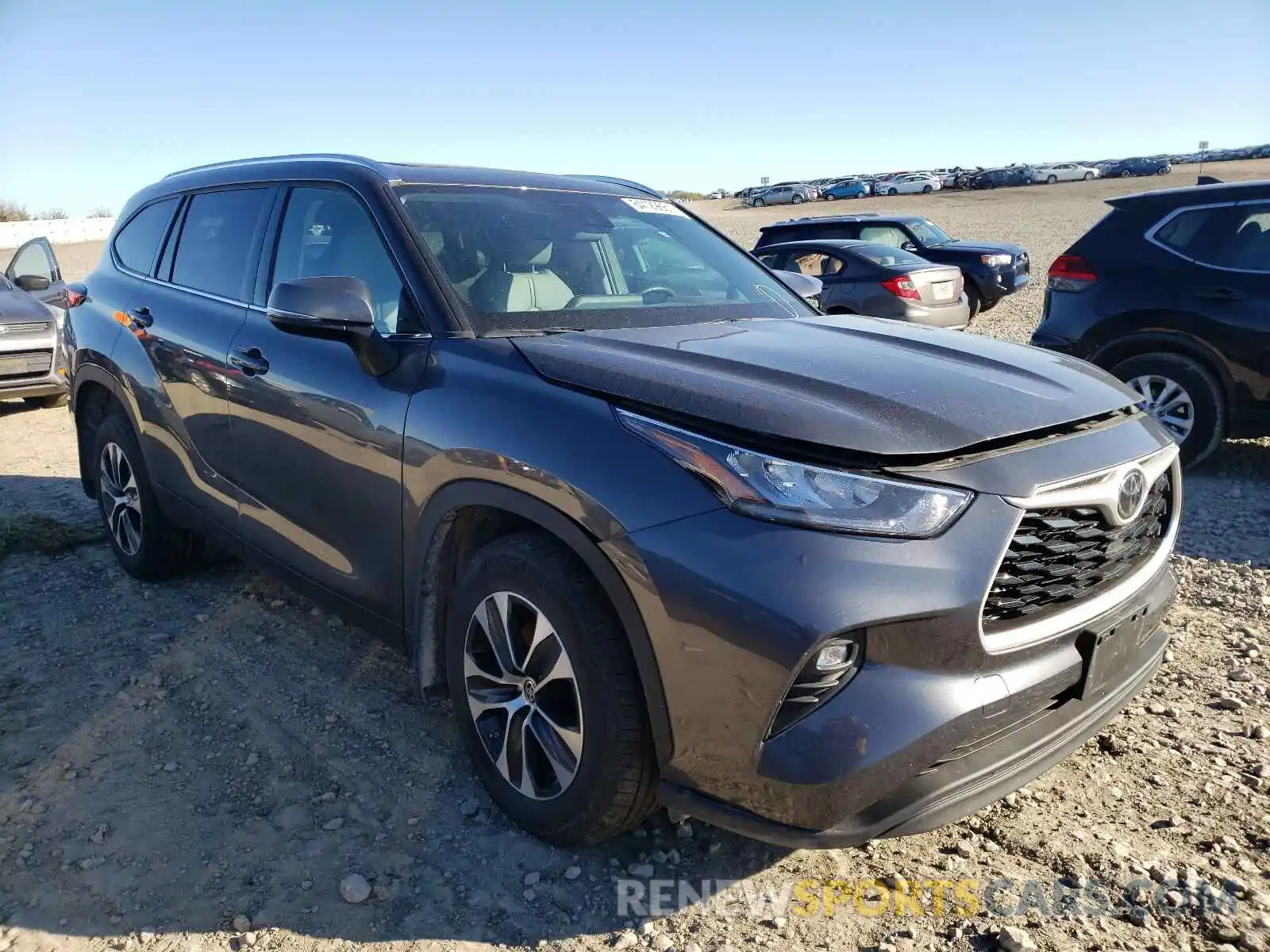 1 Photograph of a damaged car 5TDHZRBH7LS052632 TOYOTA HIGHLANDER 2020