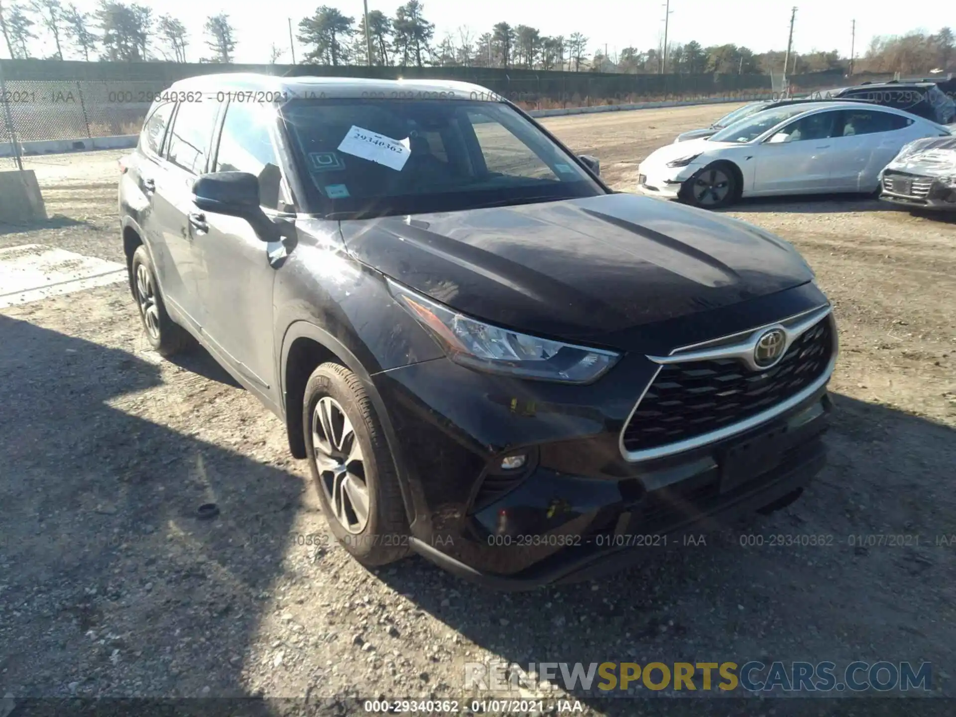 1 Photograph of a damaged car 5TDHZRBH7LS506765 TOYOTA HIGHLANDER 2020