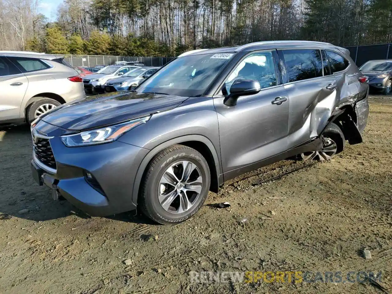 1 Photograph of a damaged car 5TDHZRBH8LS019879 TOYOTA HIGHLANDER 2020