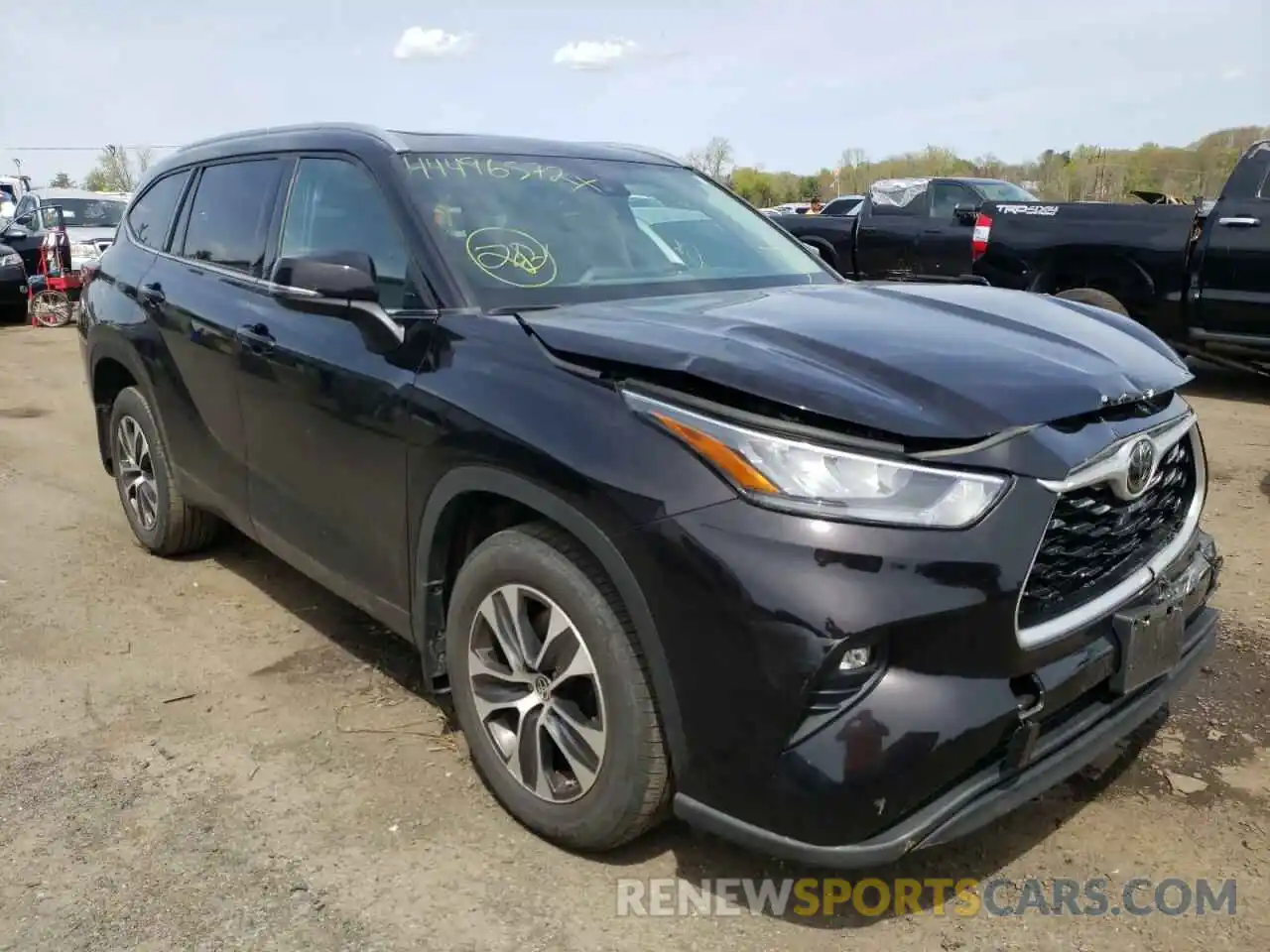 1 Photograph of a damaged car 5TDHZRBH8LS032079 TOYOTA HIGHLANDER 2020