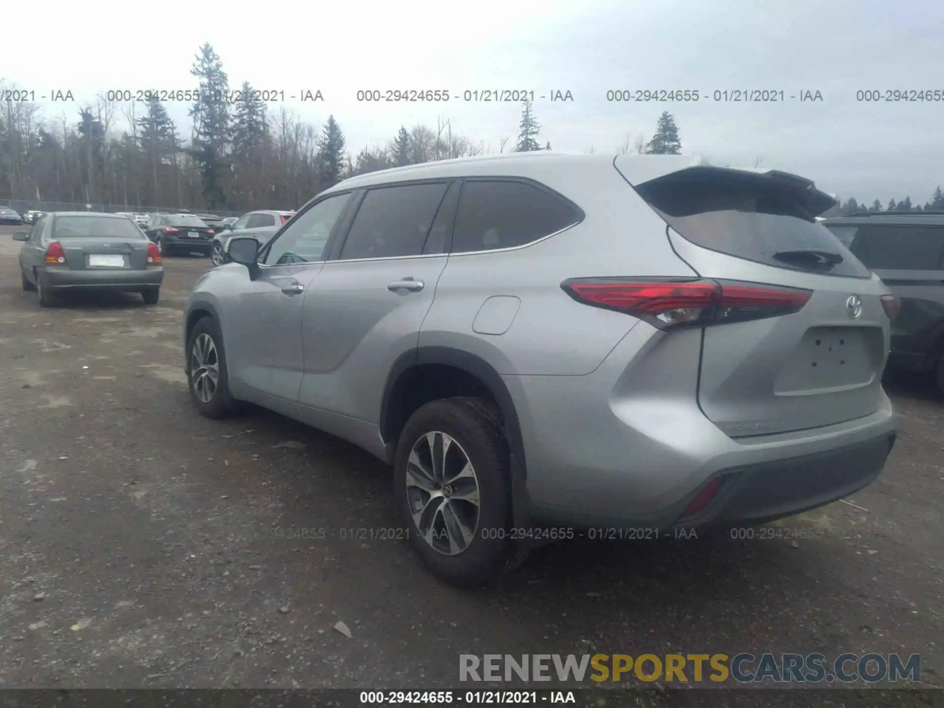 3 Photograph of a damaged car 5TDHZRBH8LS506919 TOYOTA HIGHLANDER 2020